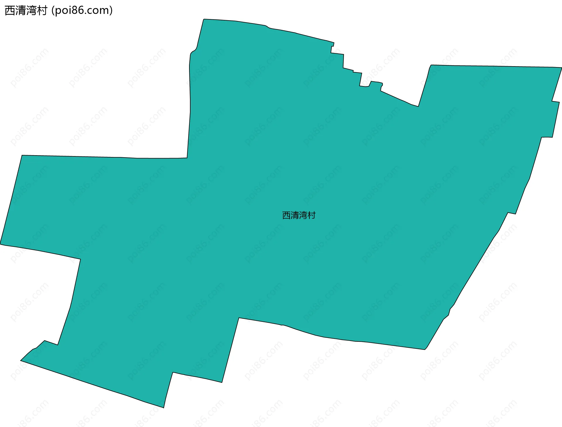 西清湾村边界地图