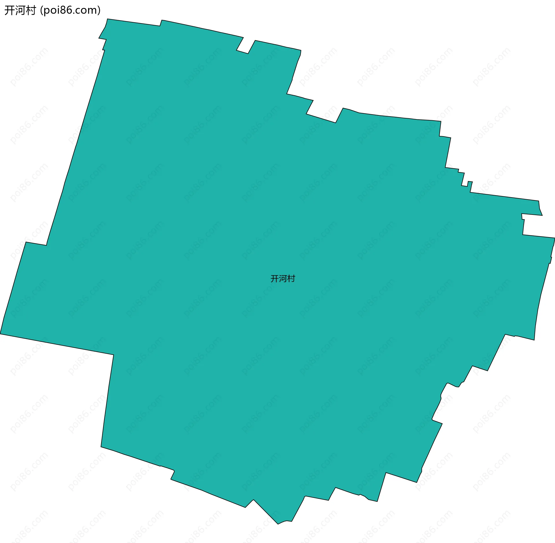 开河村边界地图