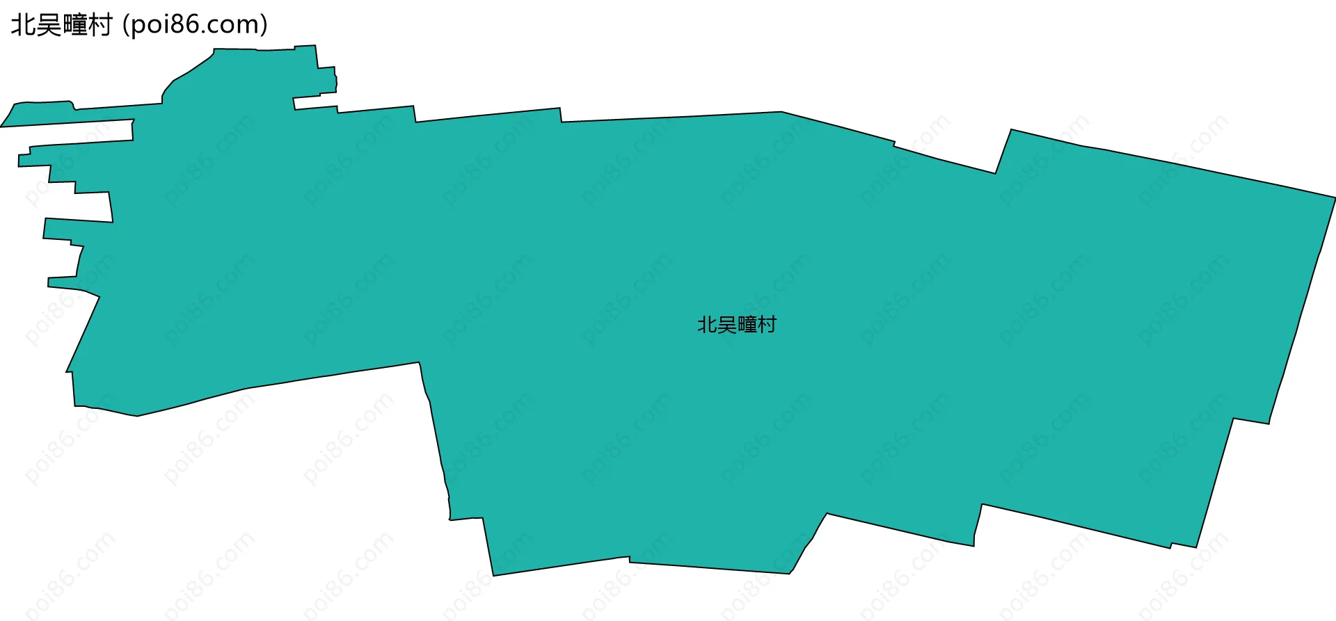 北吴疃村边界地图