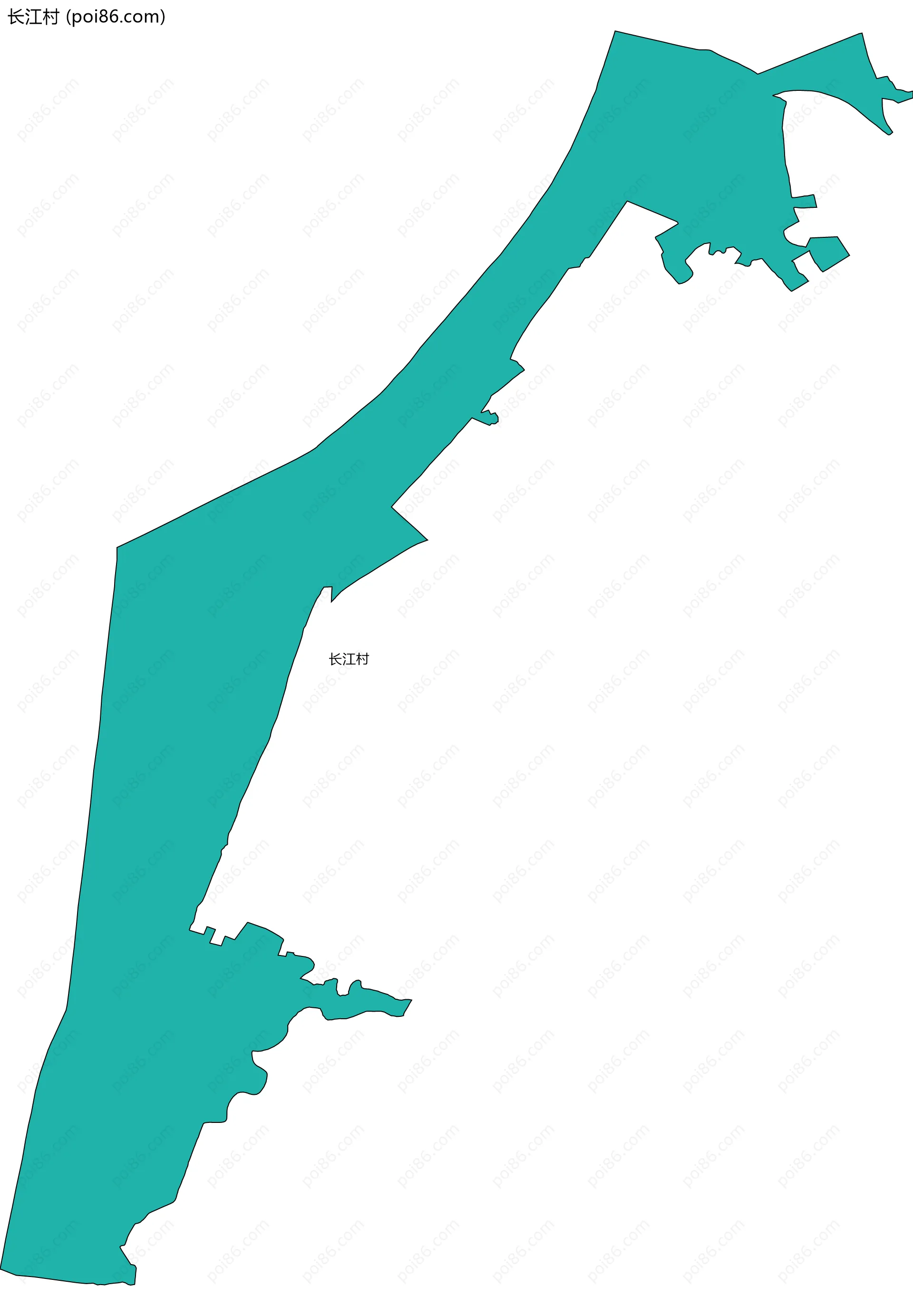 长江村边界地图