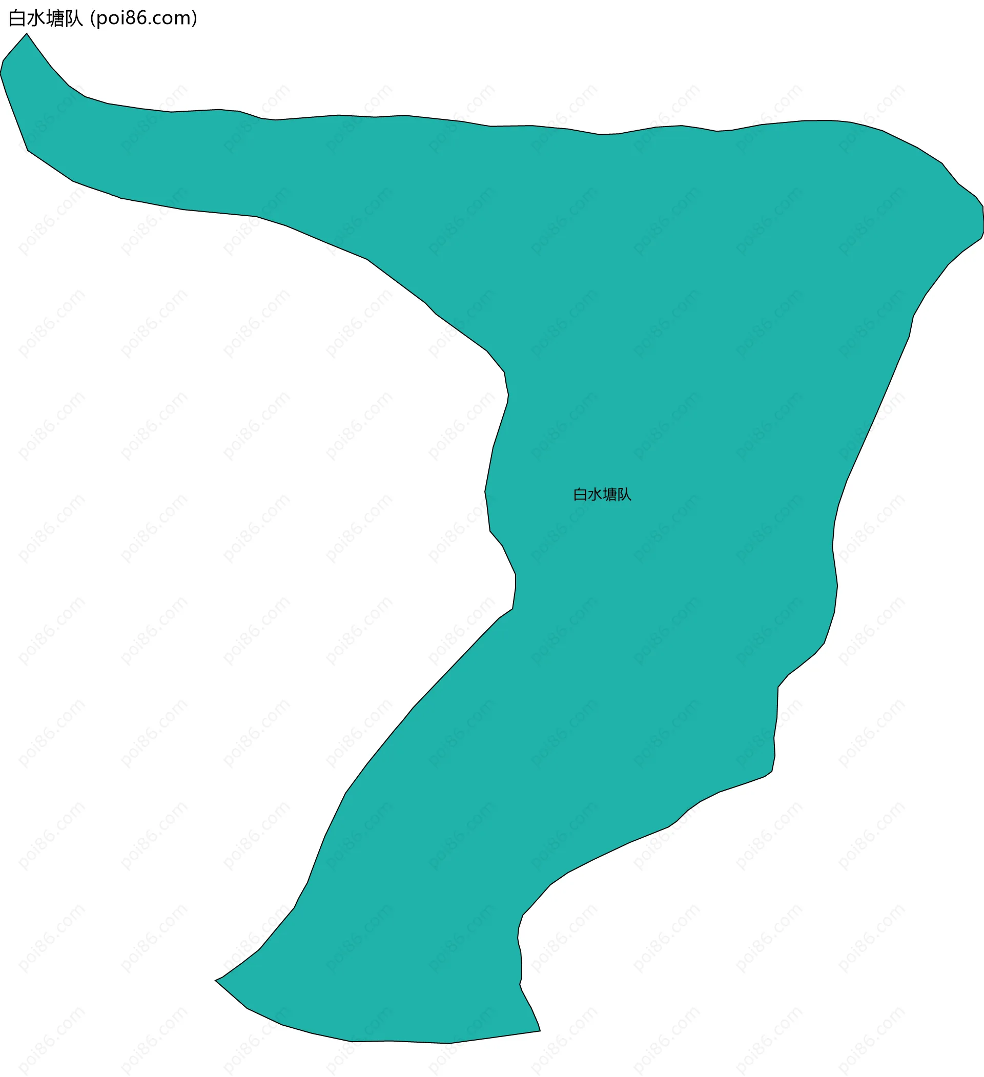 白水塘队边界地图