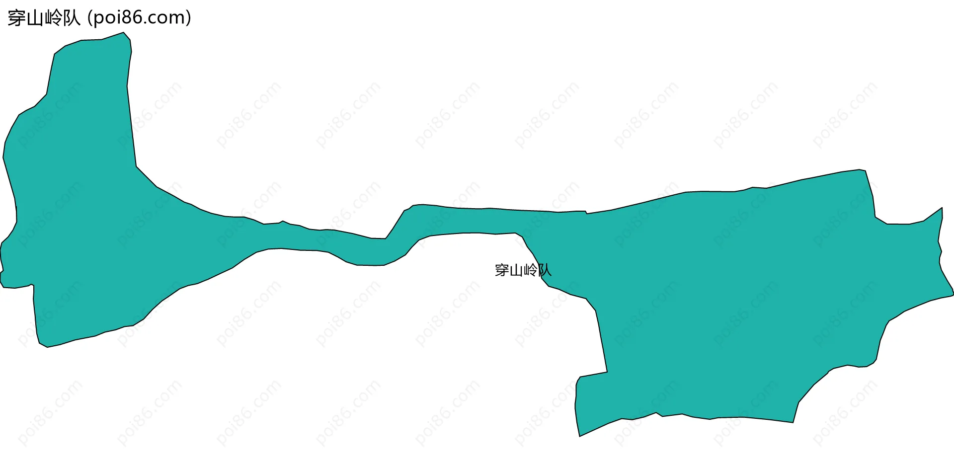 穿山岭队边界地图