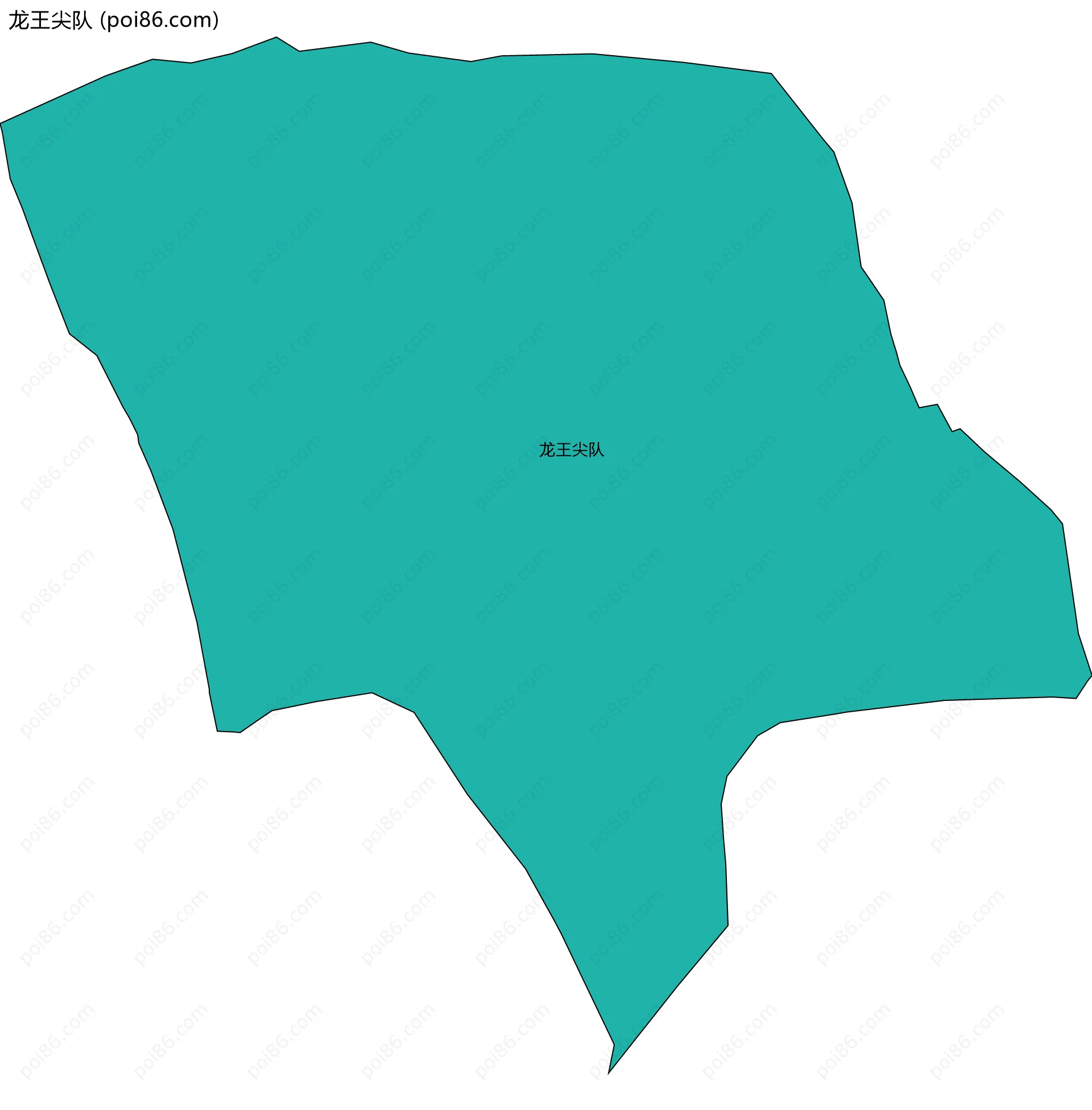 龙王尖队边界地图