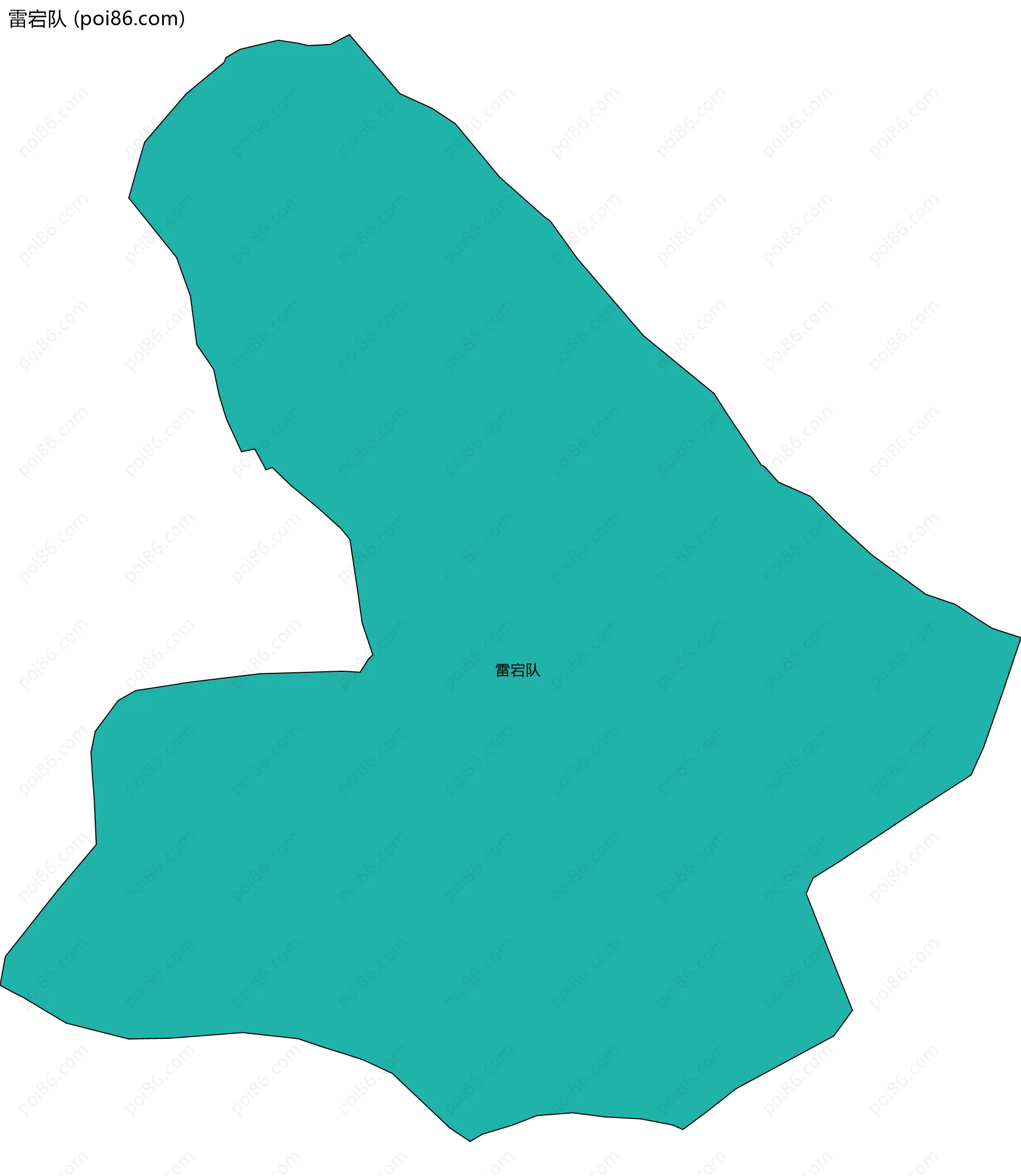 雷宕队边界地图