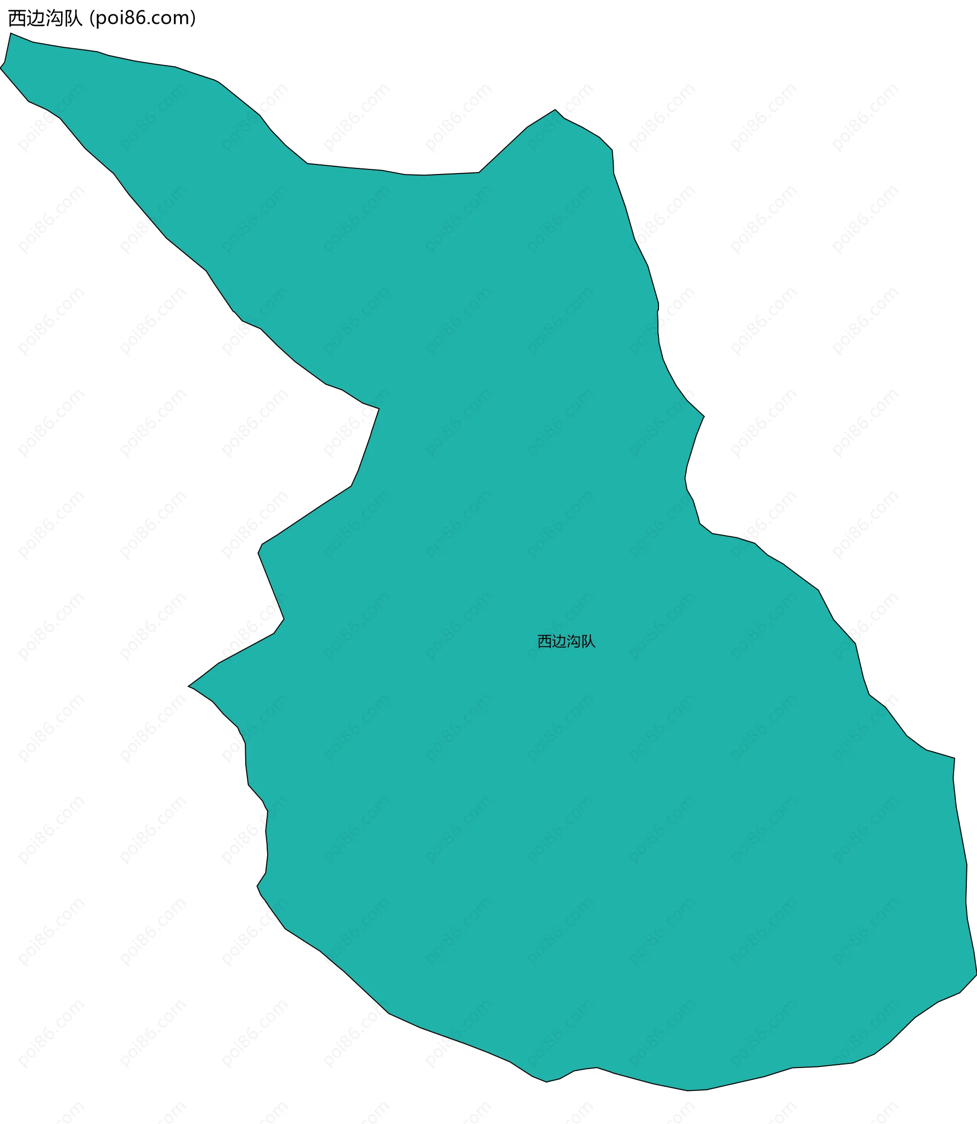 西边沟队边界地图