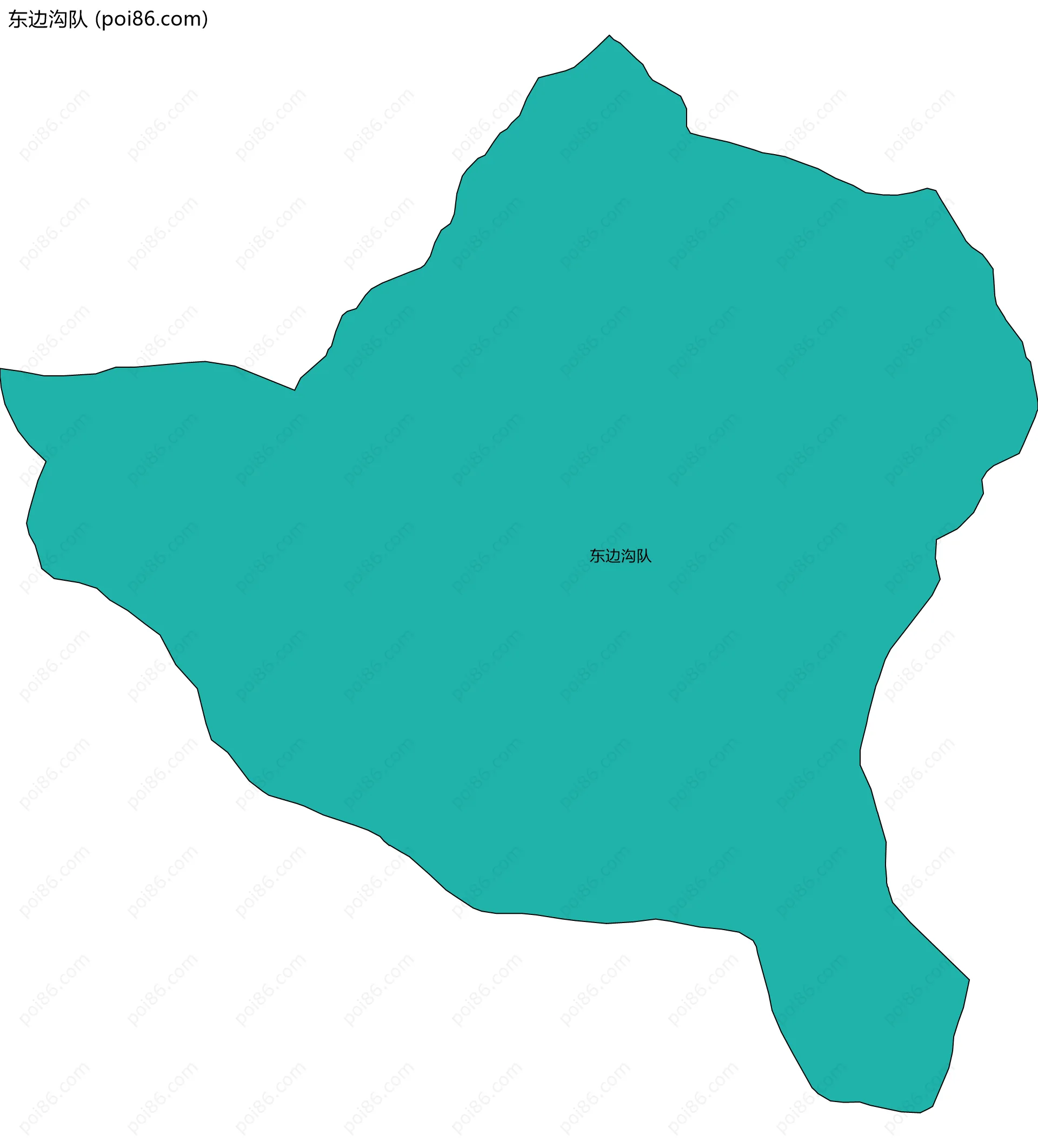 东边沟队边界地图