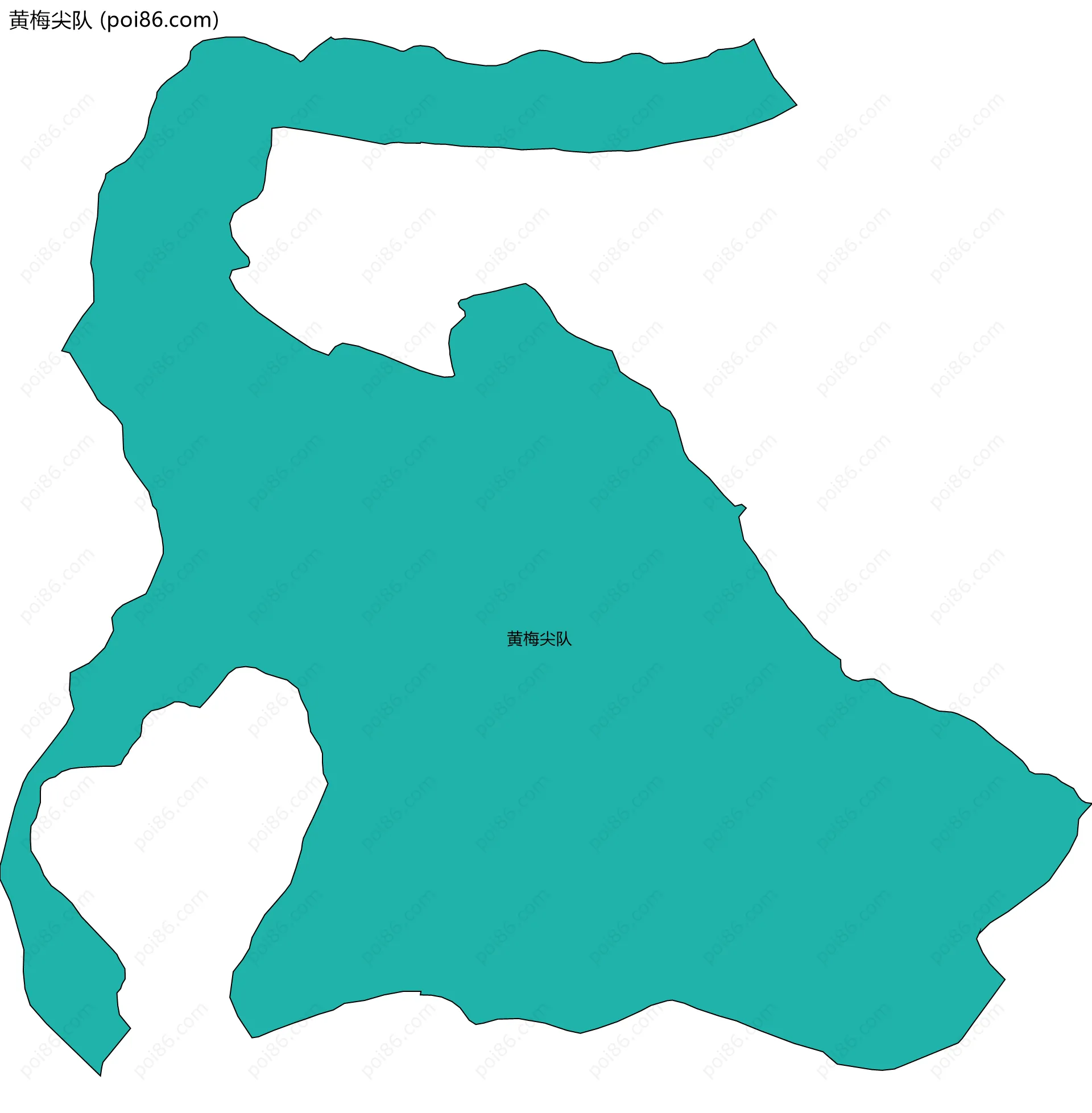 黄梅尖队边界地图