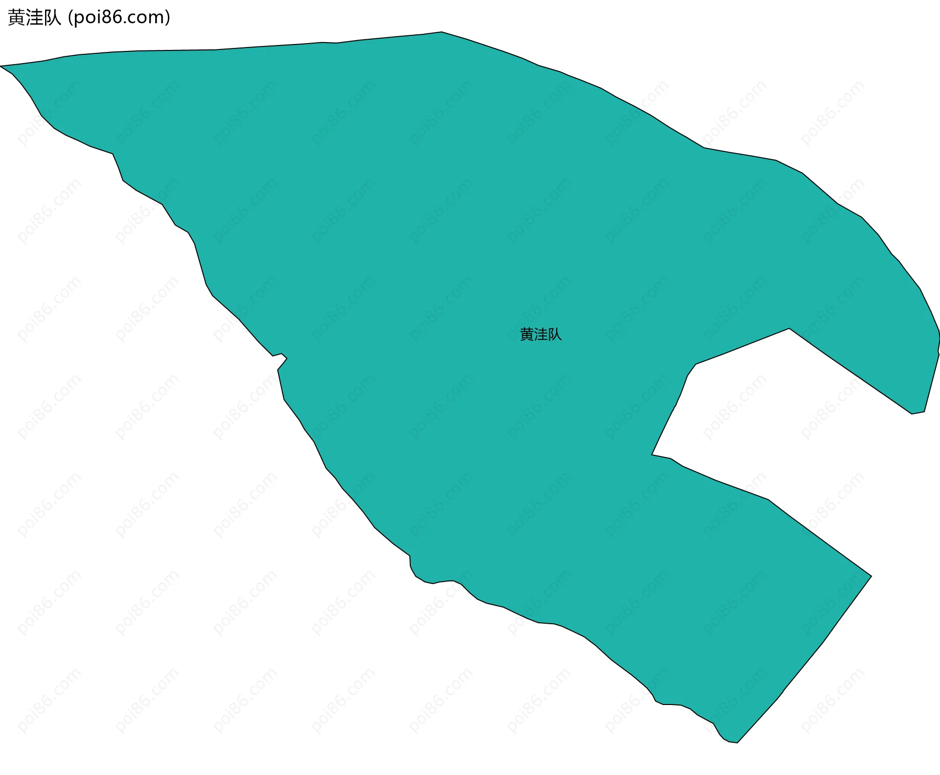 黄洼队边界地图
