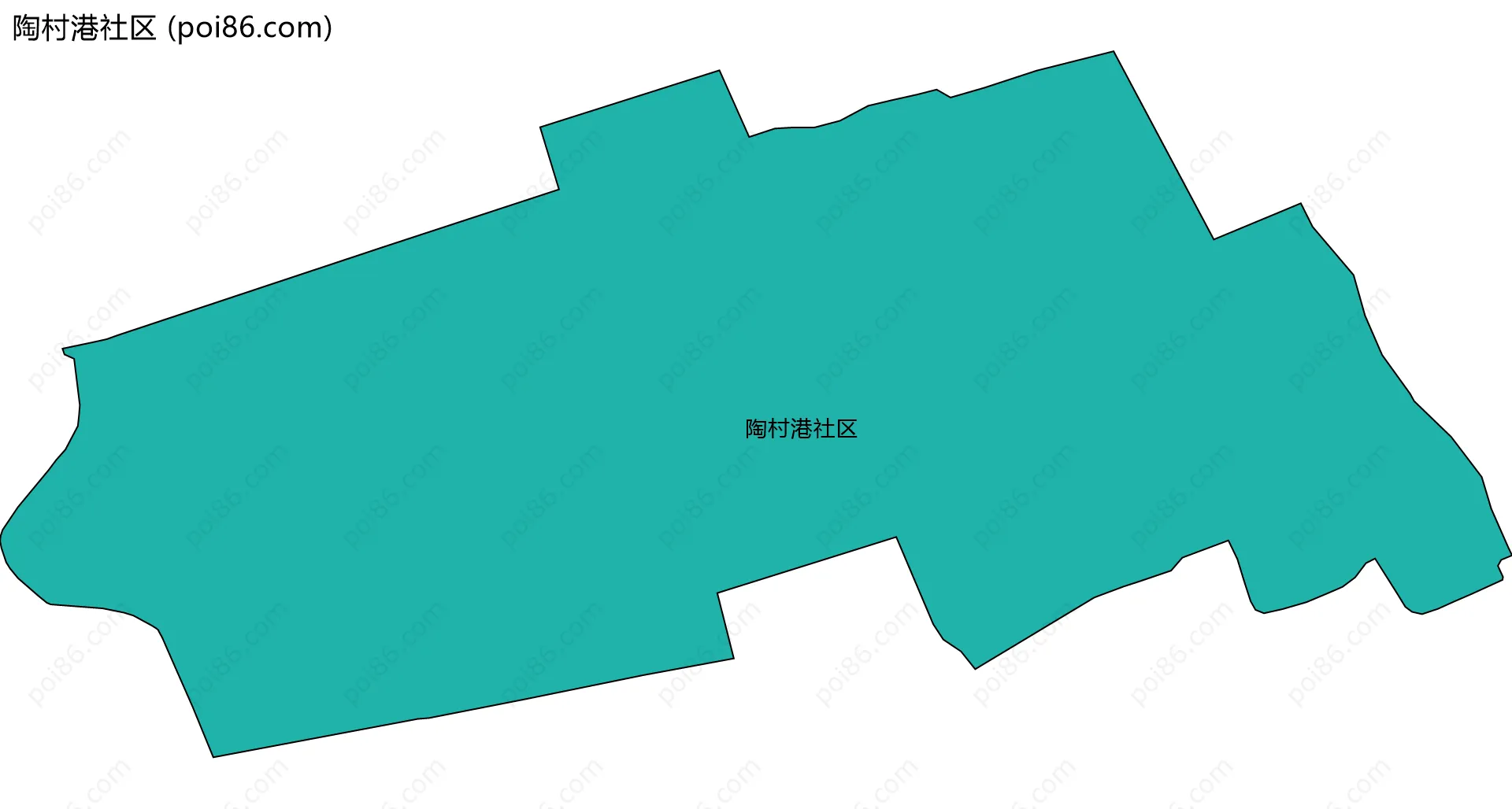 陶村港社区边界地图