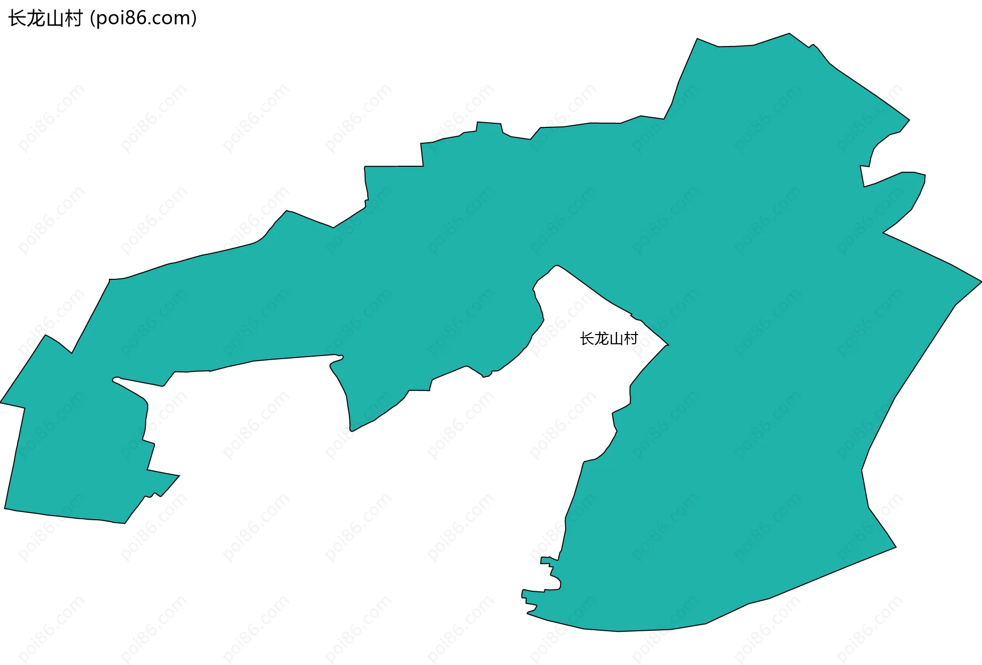 长龙山村边界地图