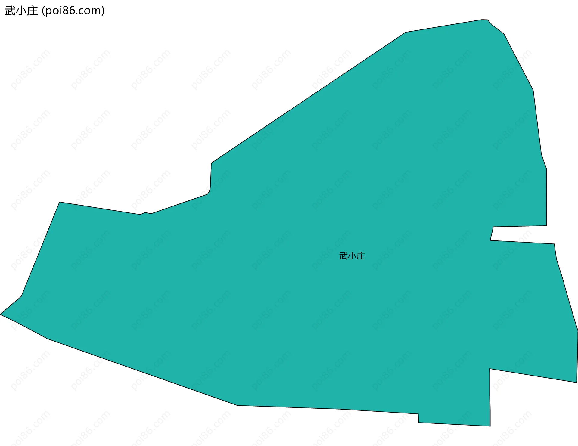 武小庄边界地图