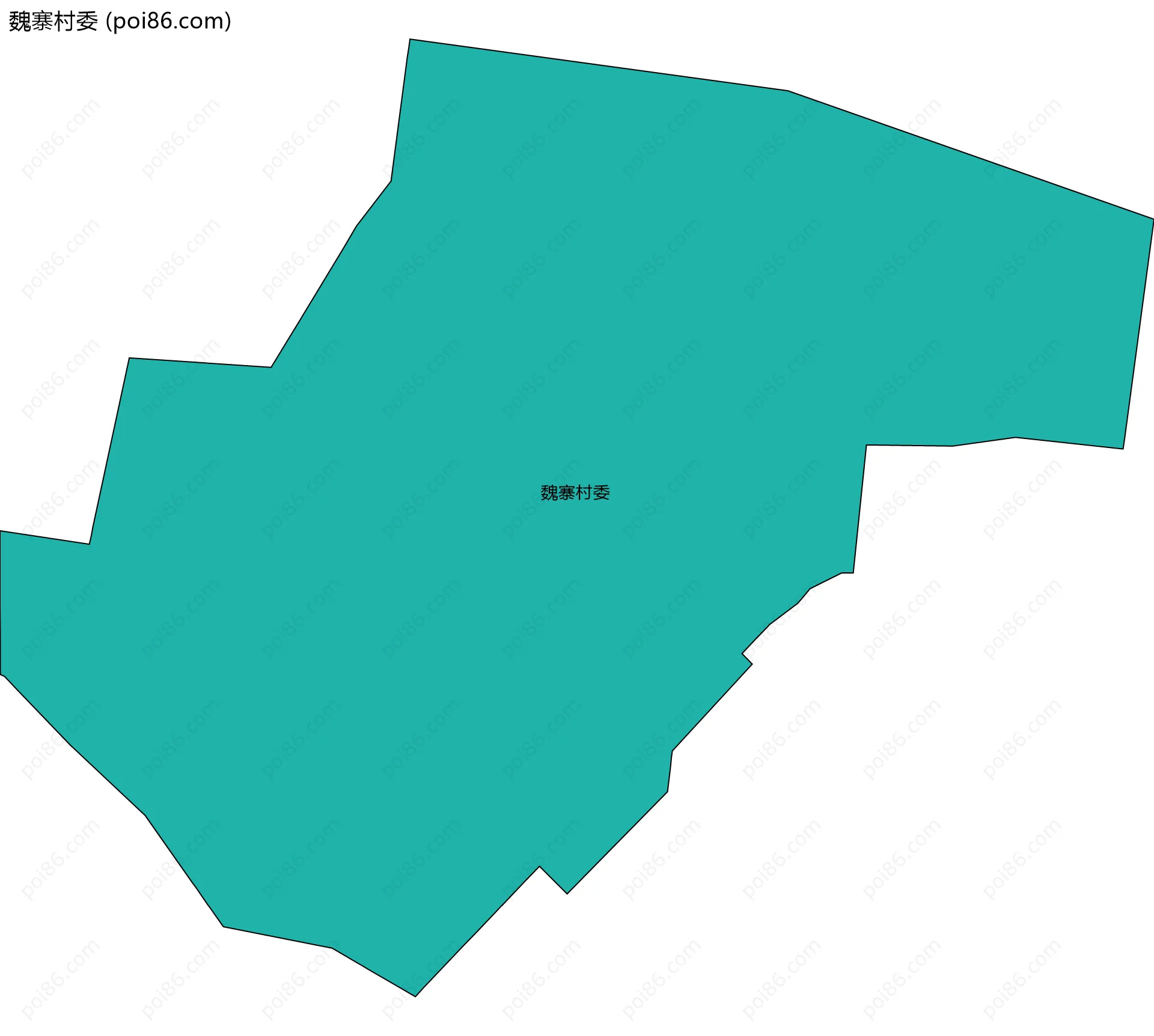 魏寨村委边界地图