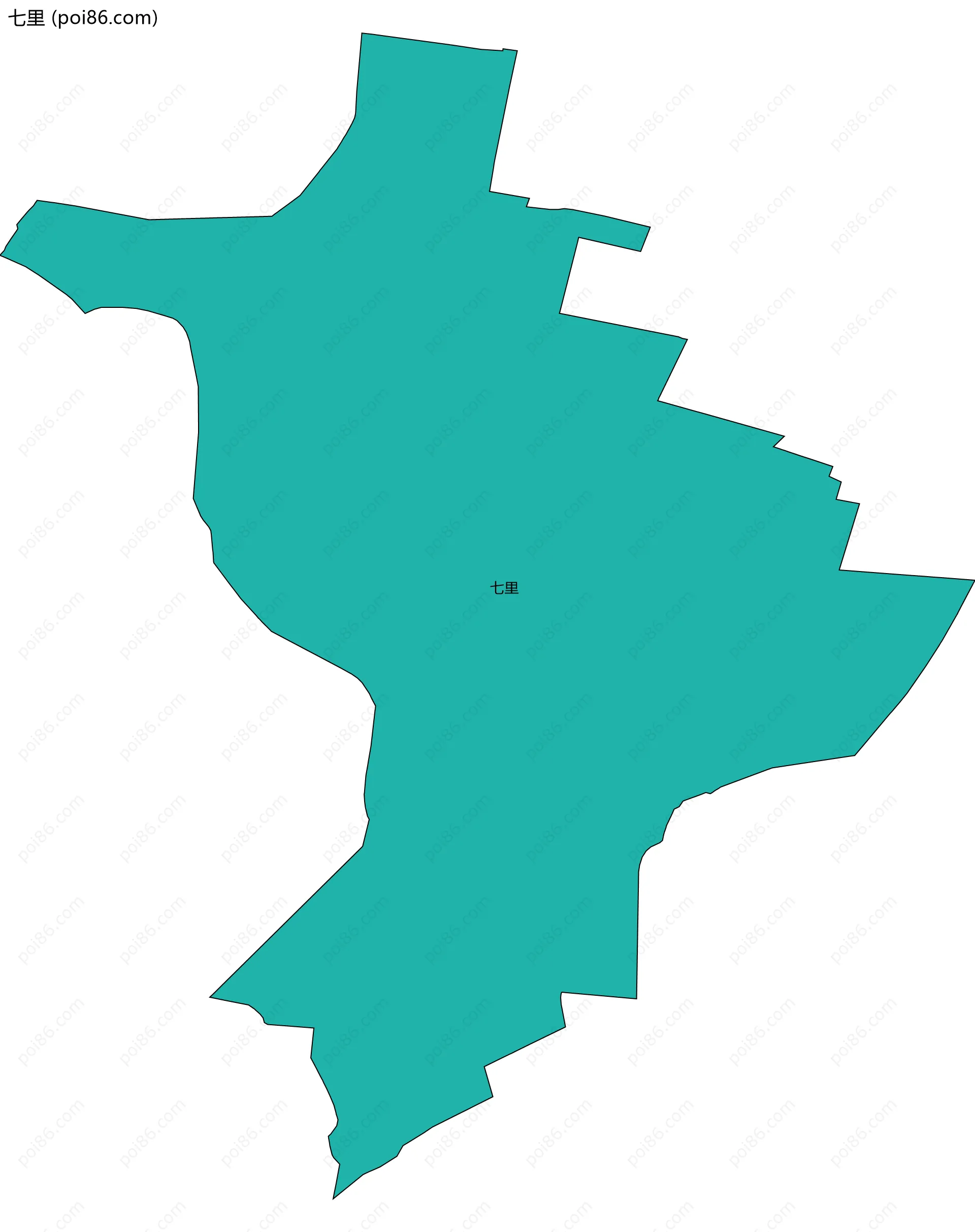 七里边界地图