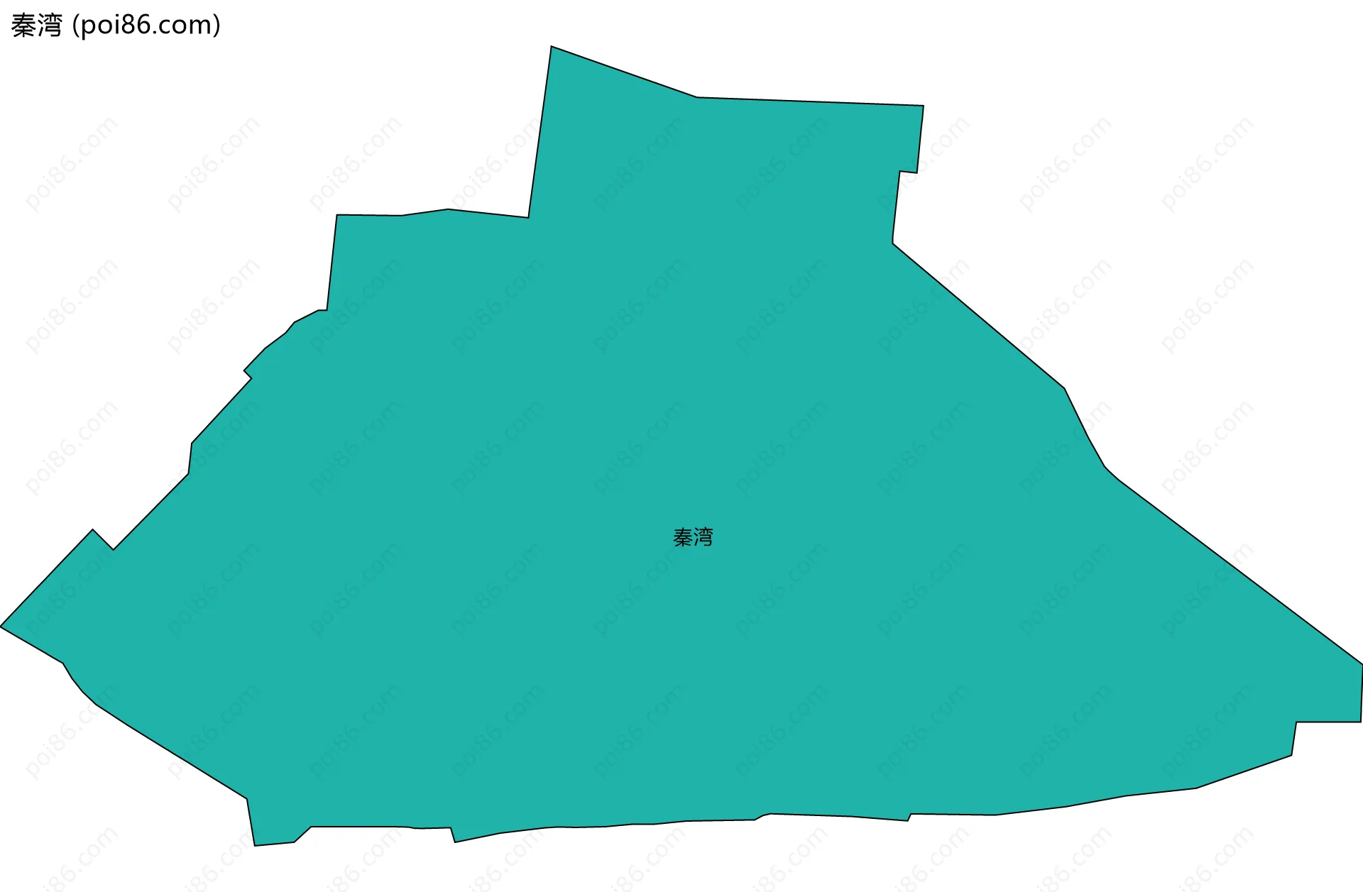 秦湾边界地图