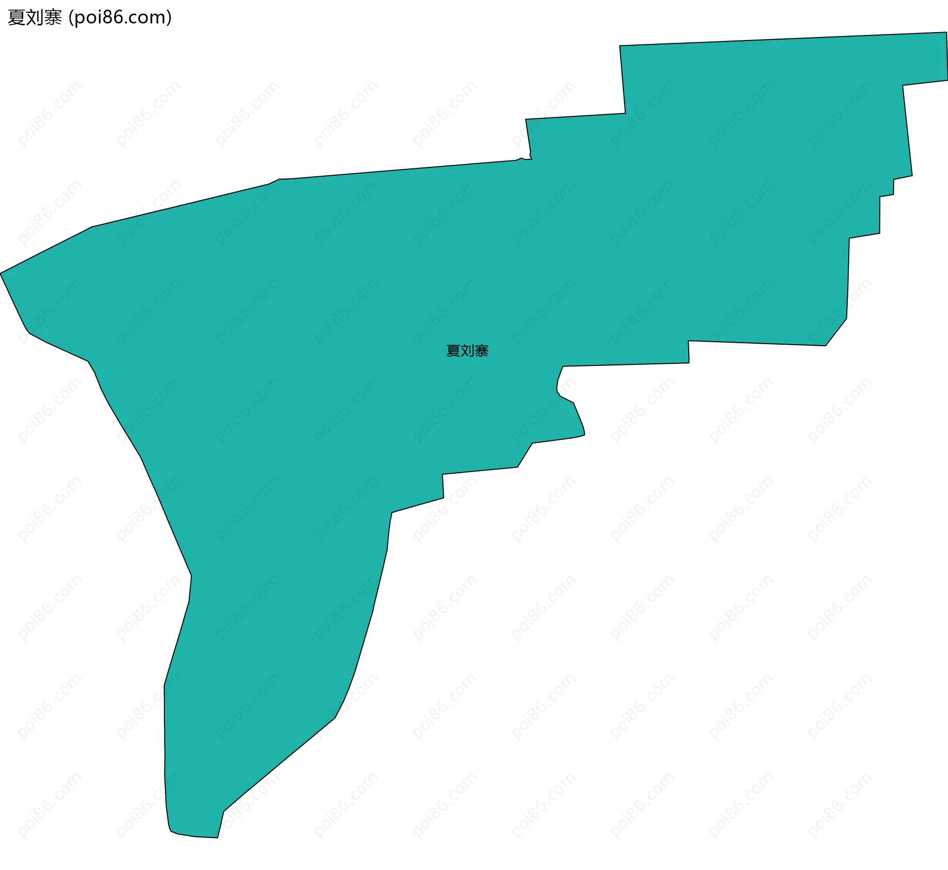 夏刘寨边界地图