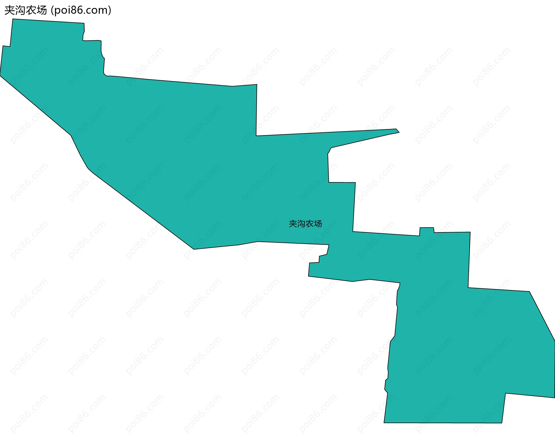 夹沟农场边界地图