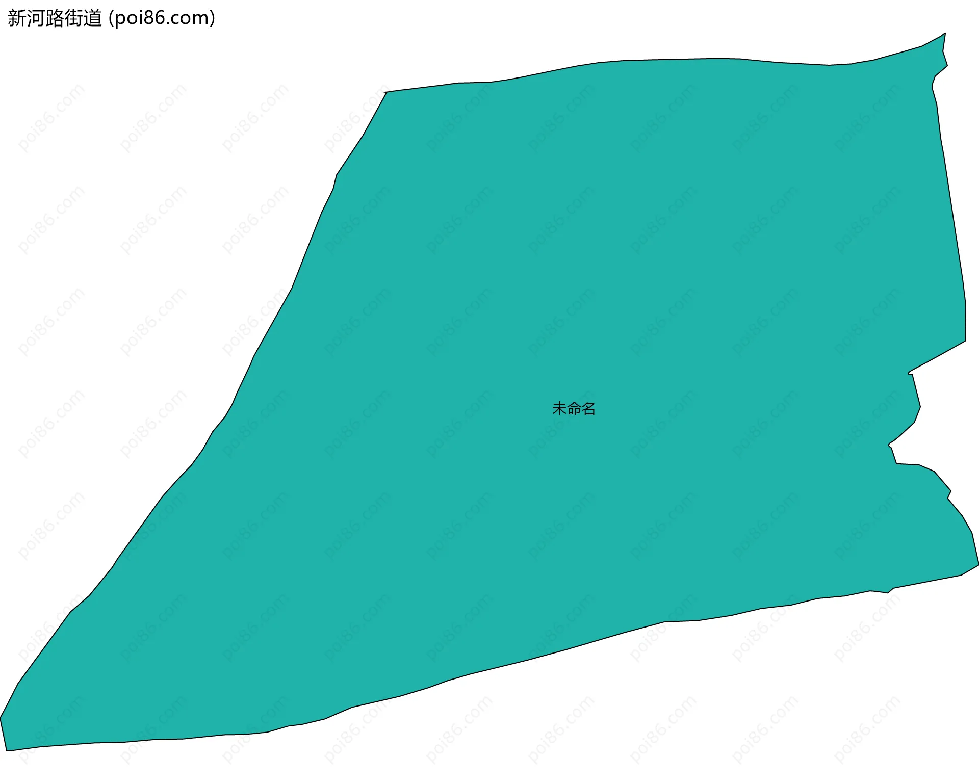 新河路街道边界地图(五级行政区划)