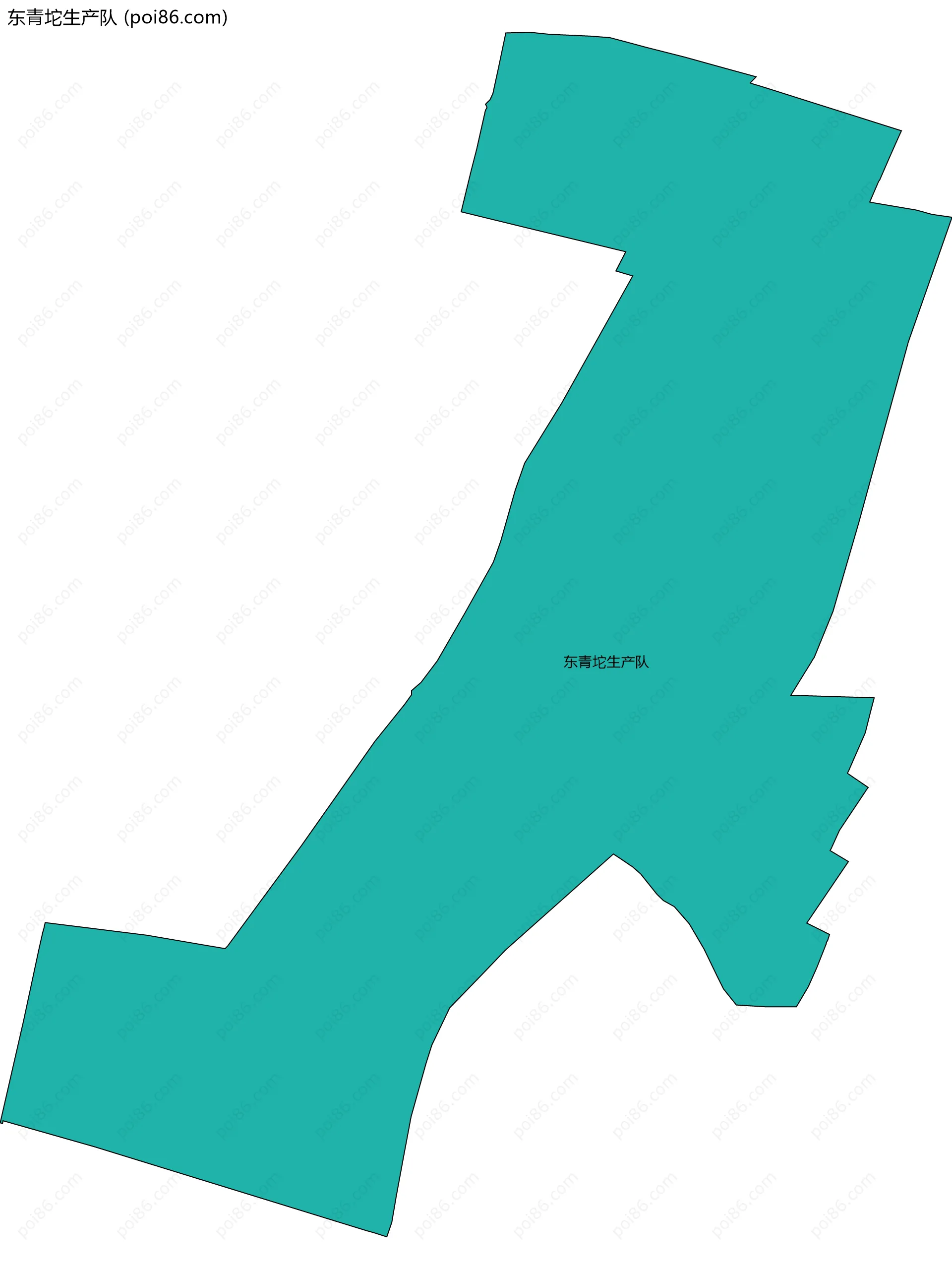 东青坨生产队边界地图