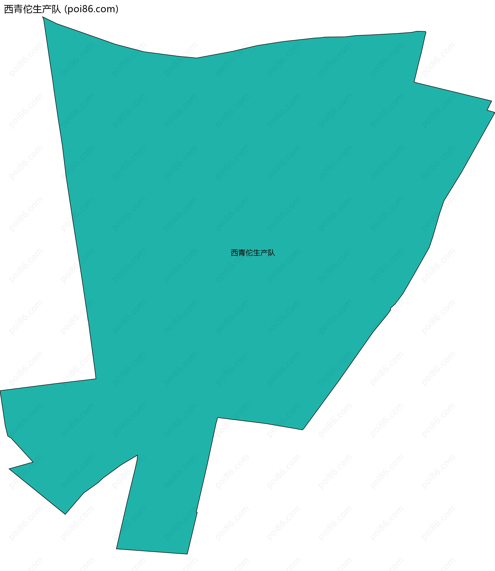 西青佗生产队边界地图