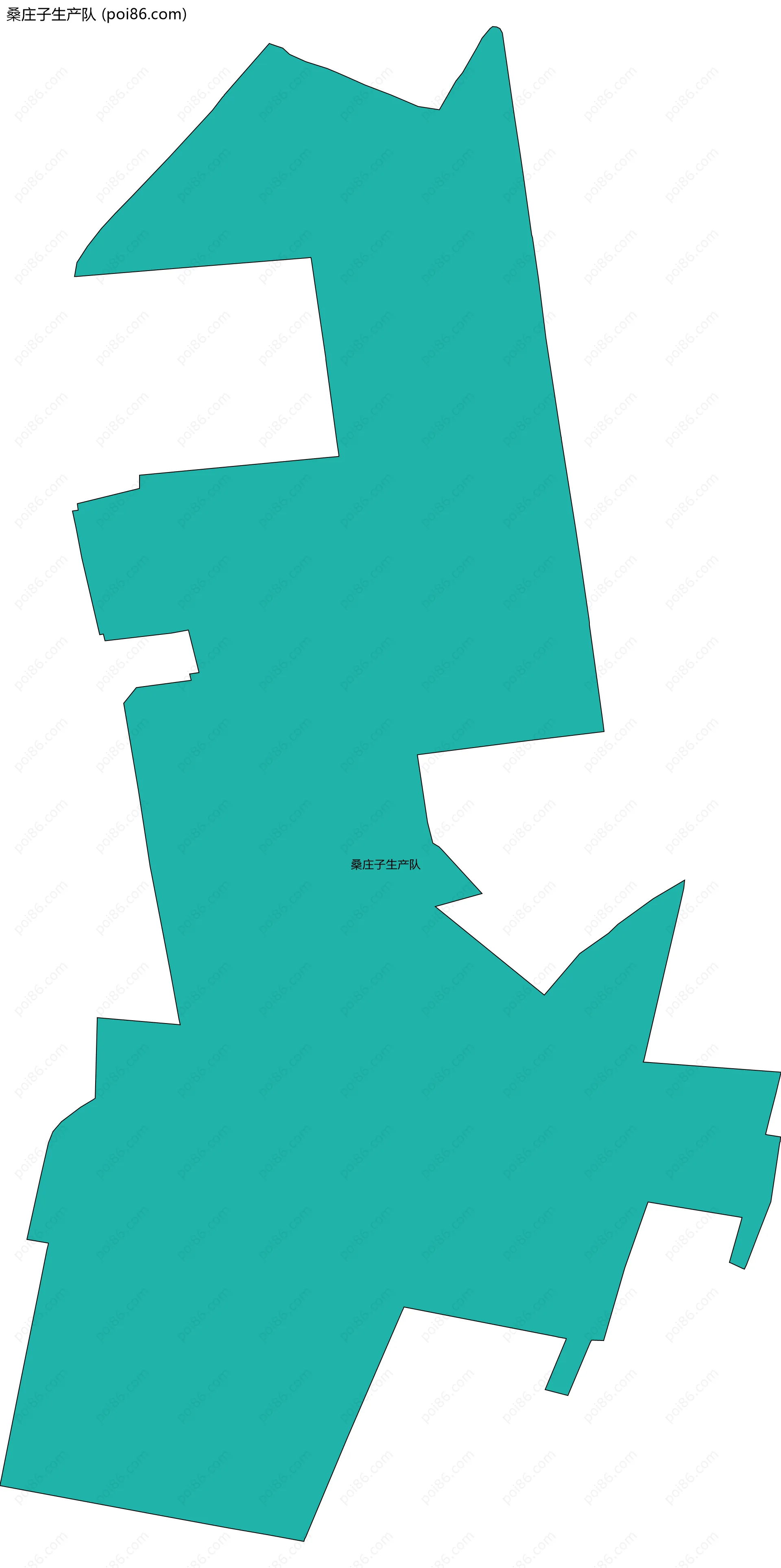 桑庄子生产队边界地图