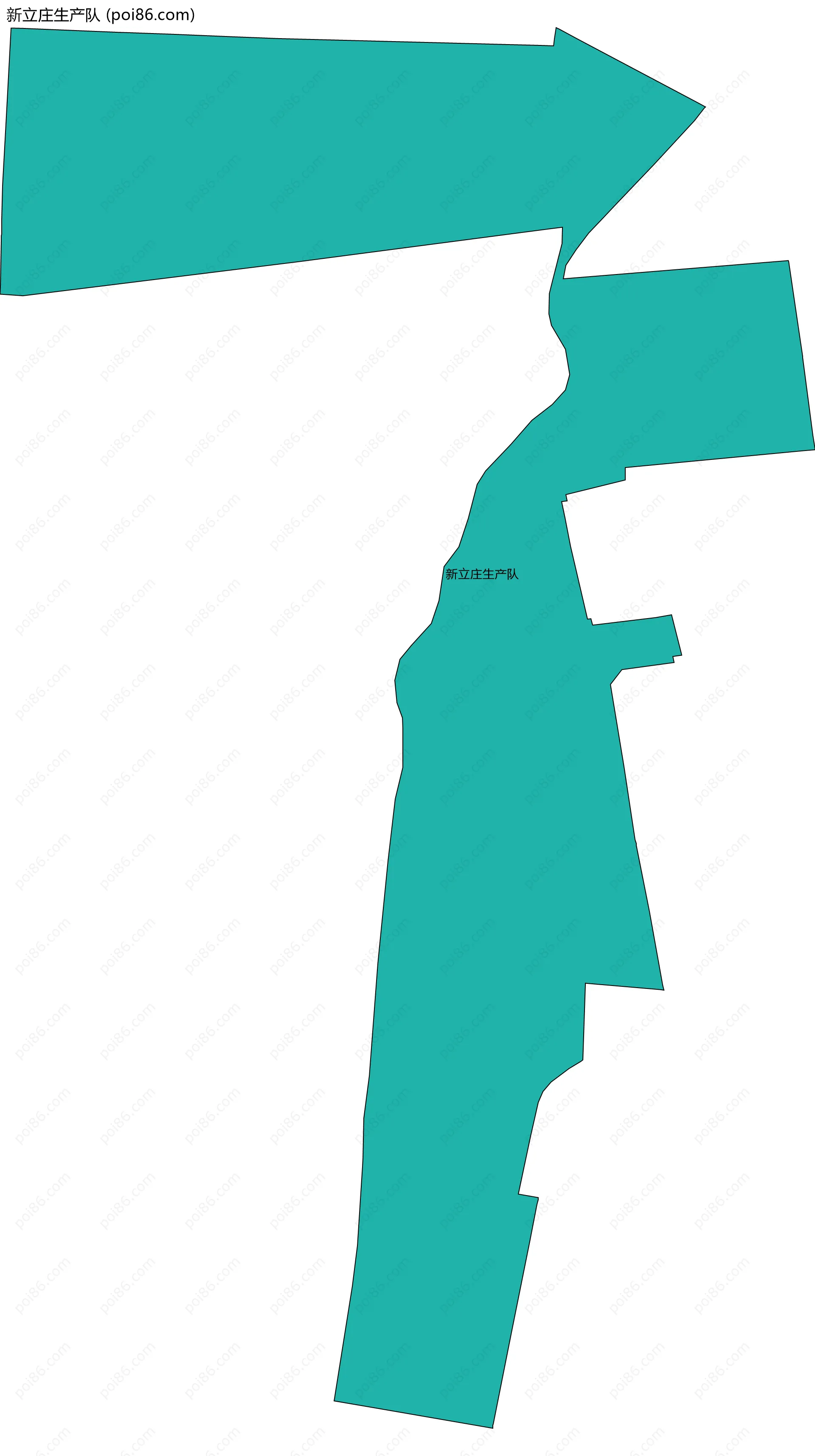 新立庄生产队边界地图