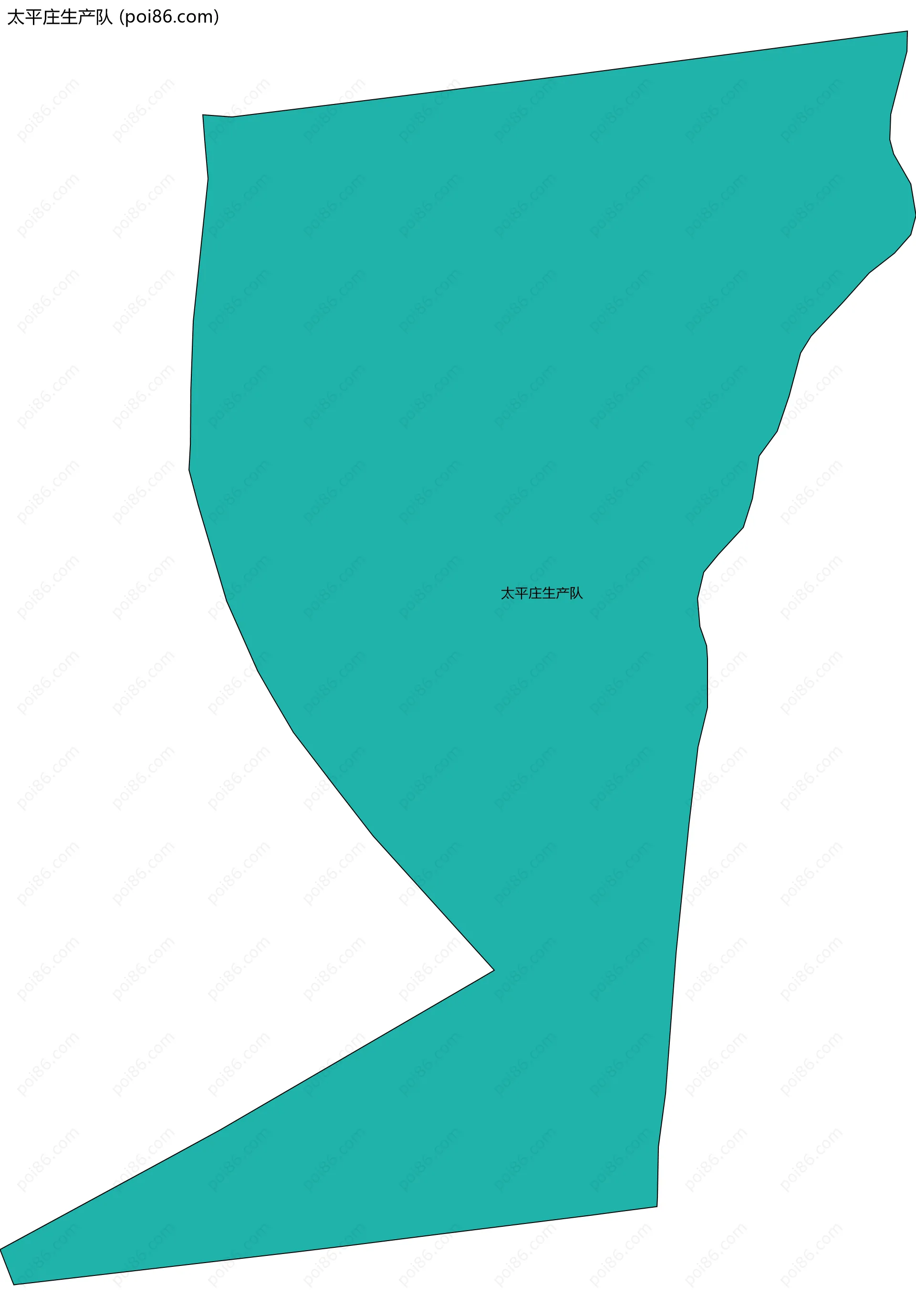 太平庄生产队边界地图