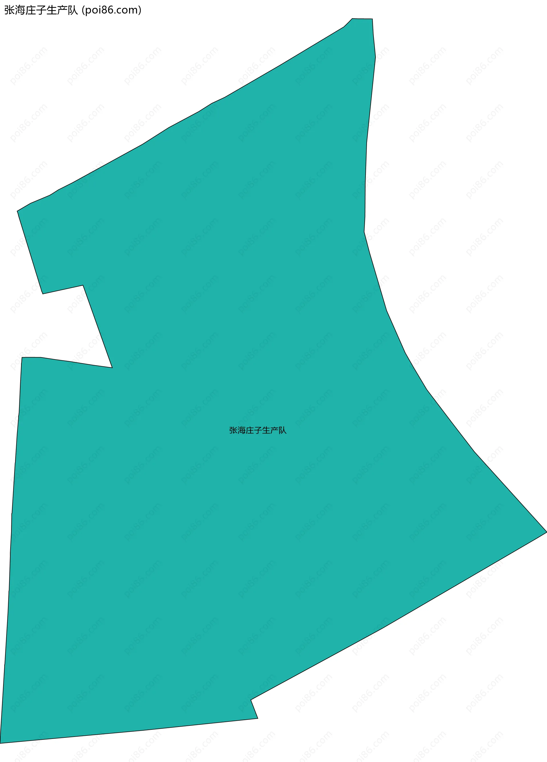 张海庄子生产队边界地图