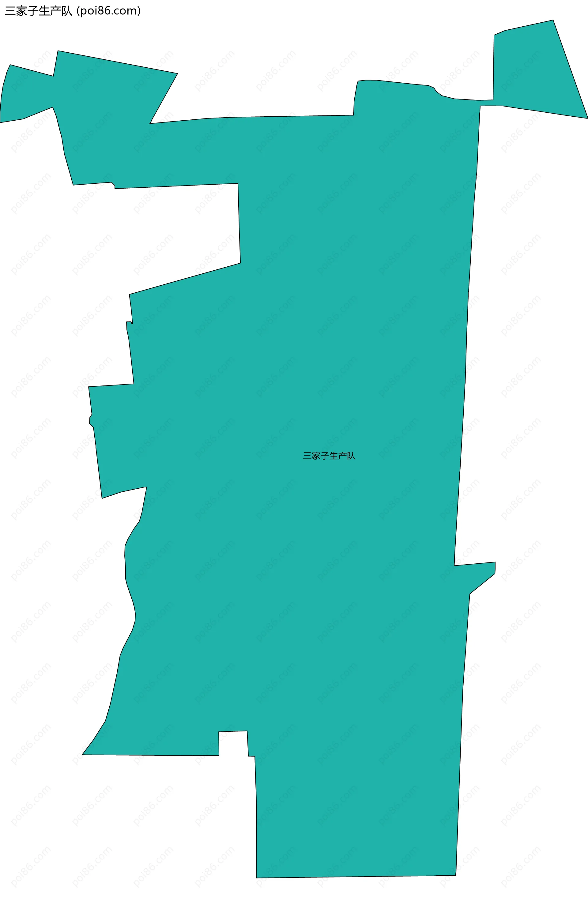 三家子生产队边界地图