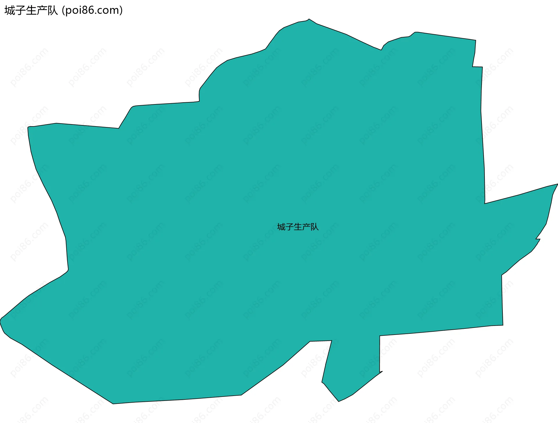 城子生产队边界地图