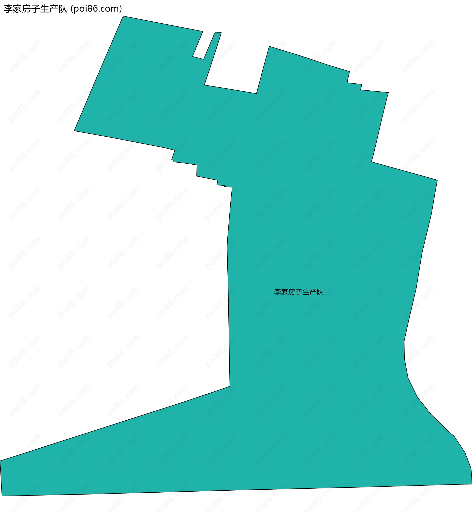 李家房子生产队边界地图