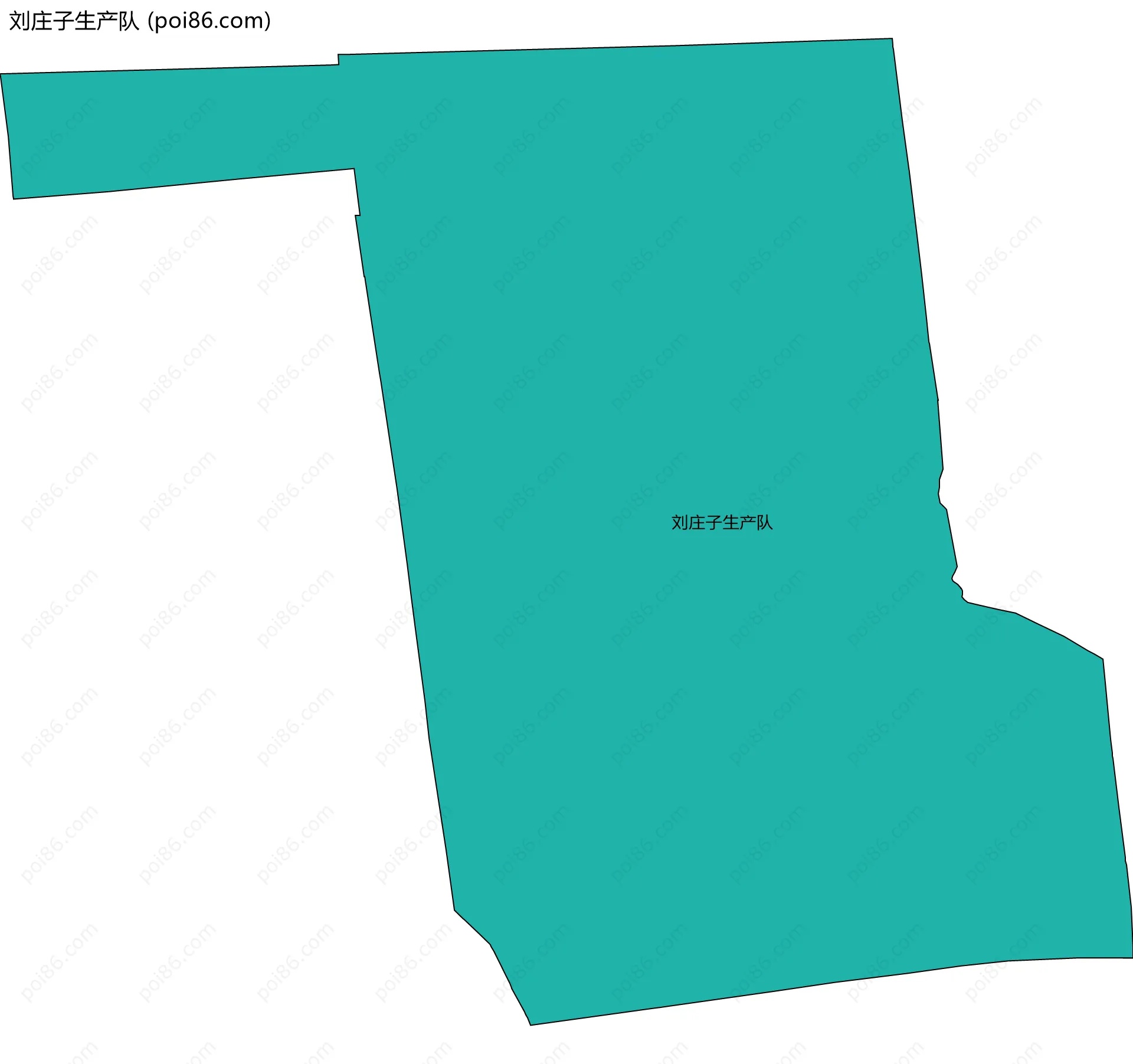刘庄子生产队边界地图