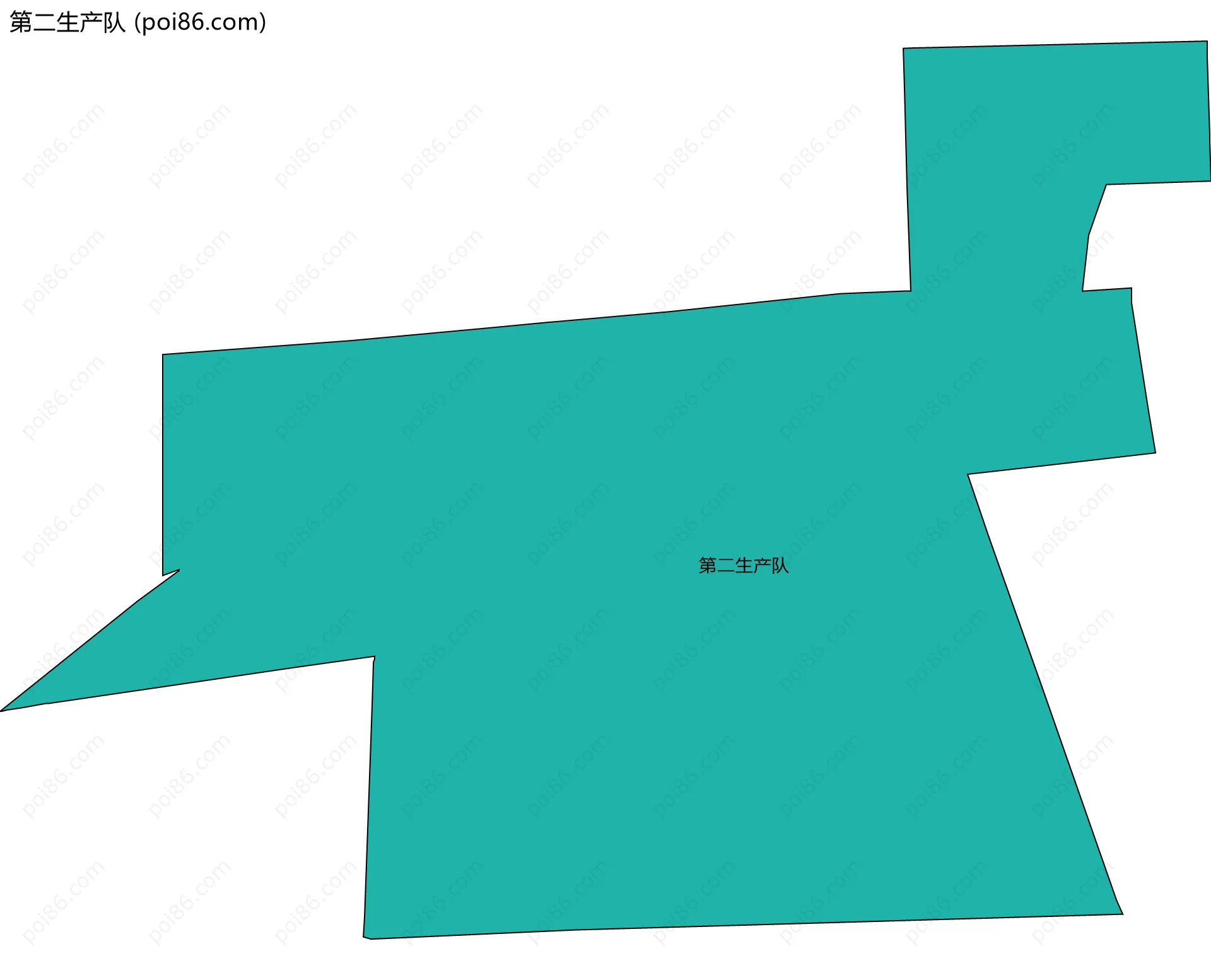 第二生产队边界地图