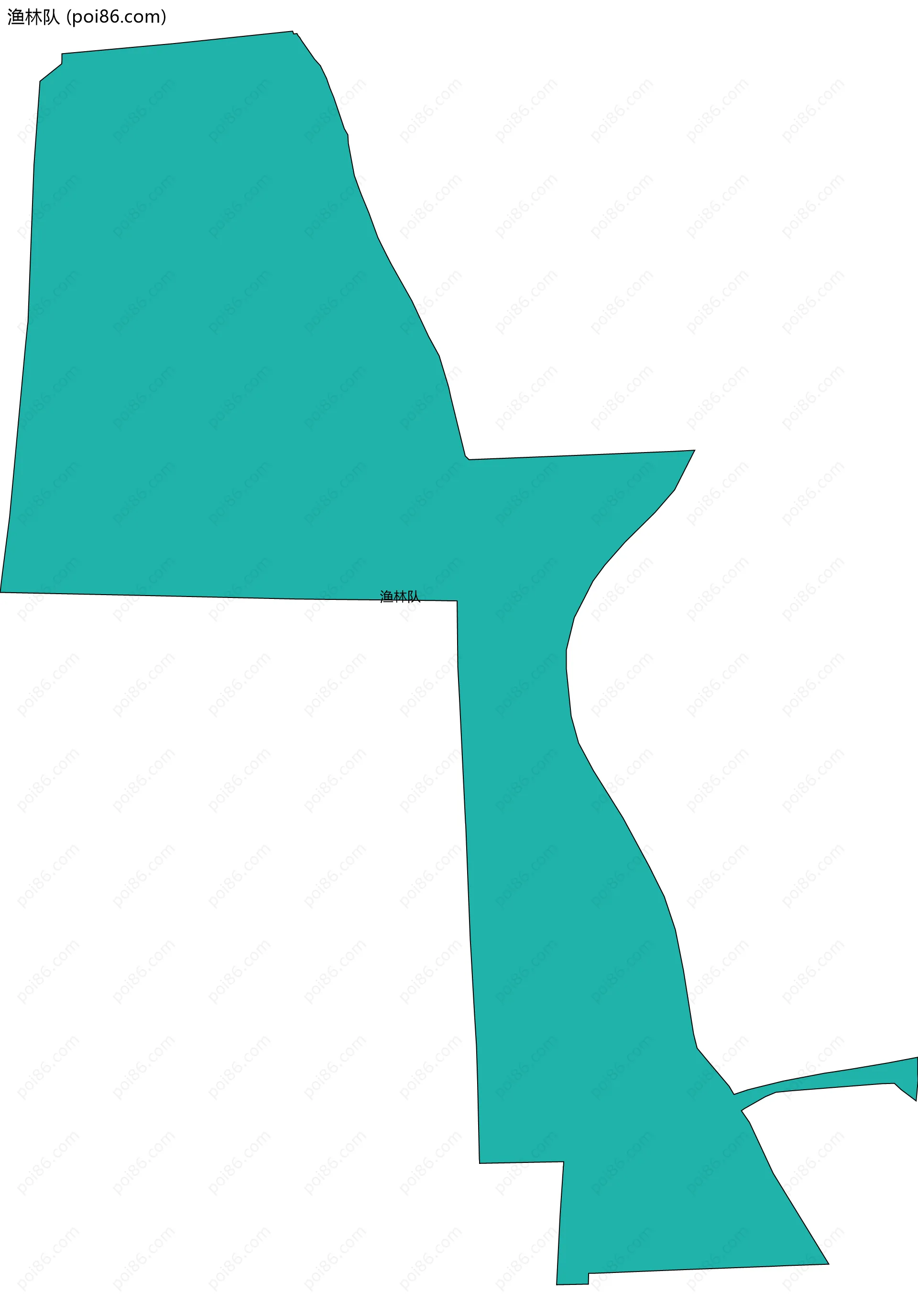 渔林队边界地图