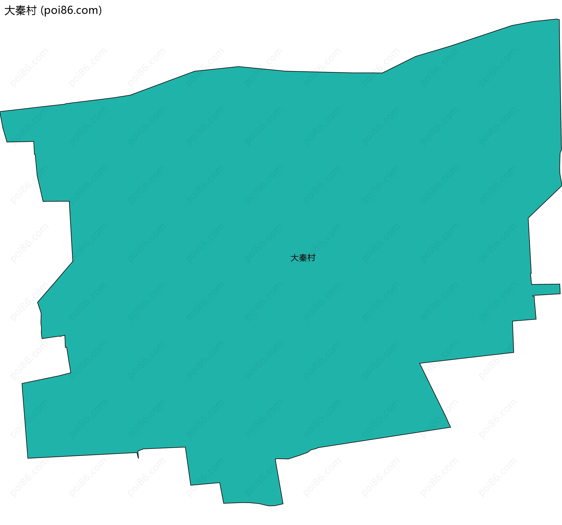 大秦村边界地图
