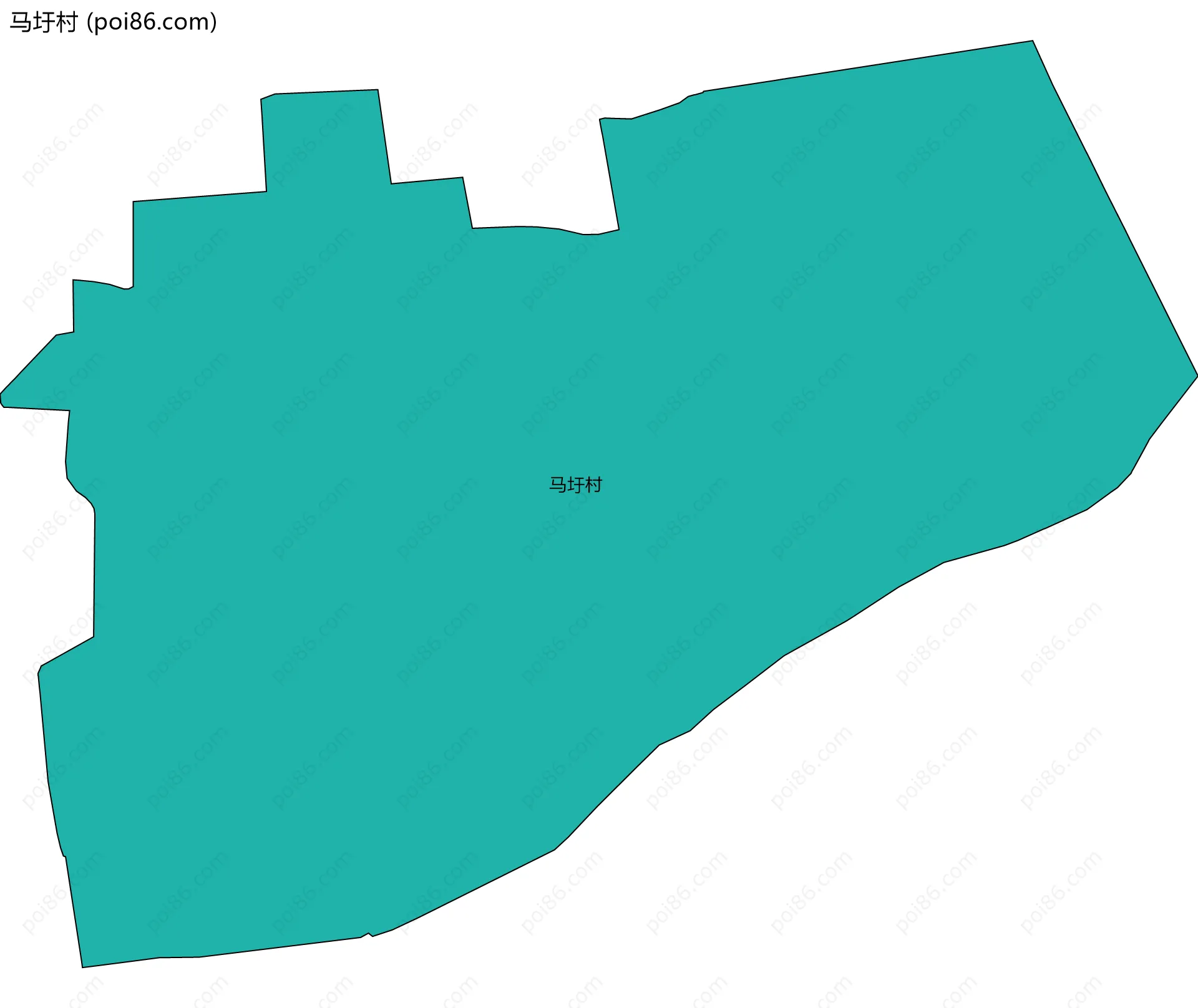 马圩村边界地图