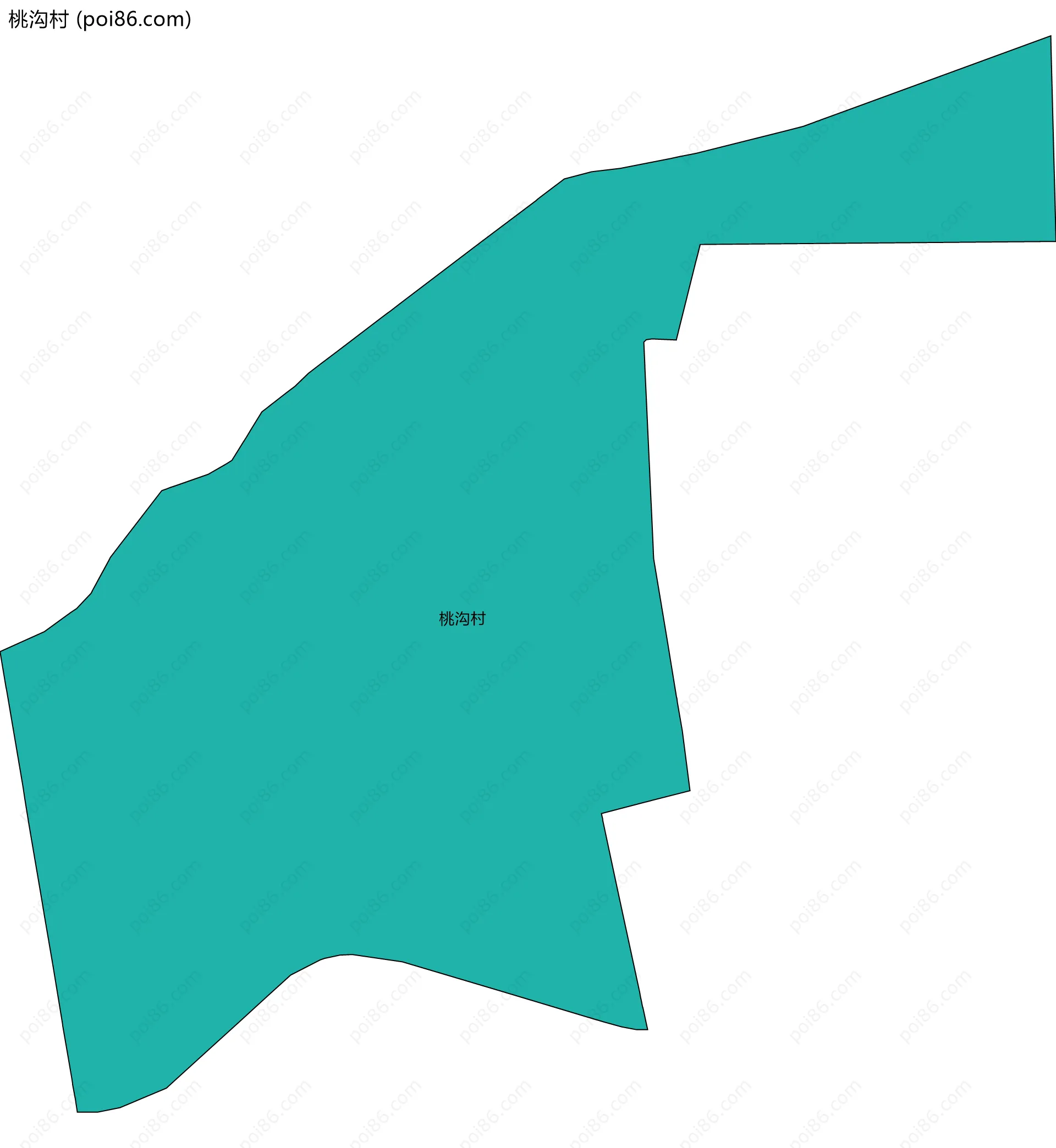 桃沟村边界地图