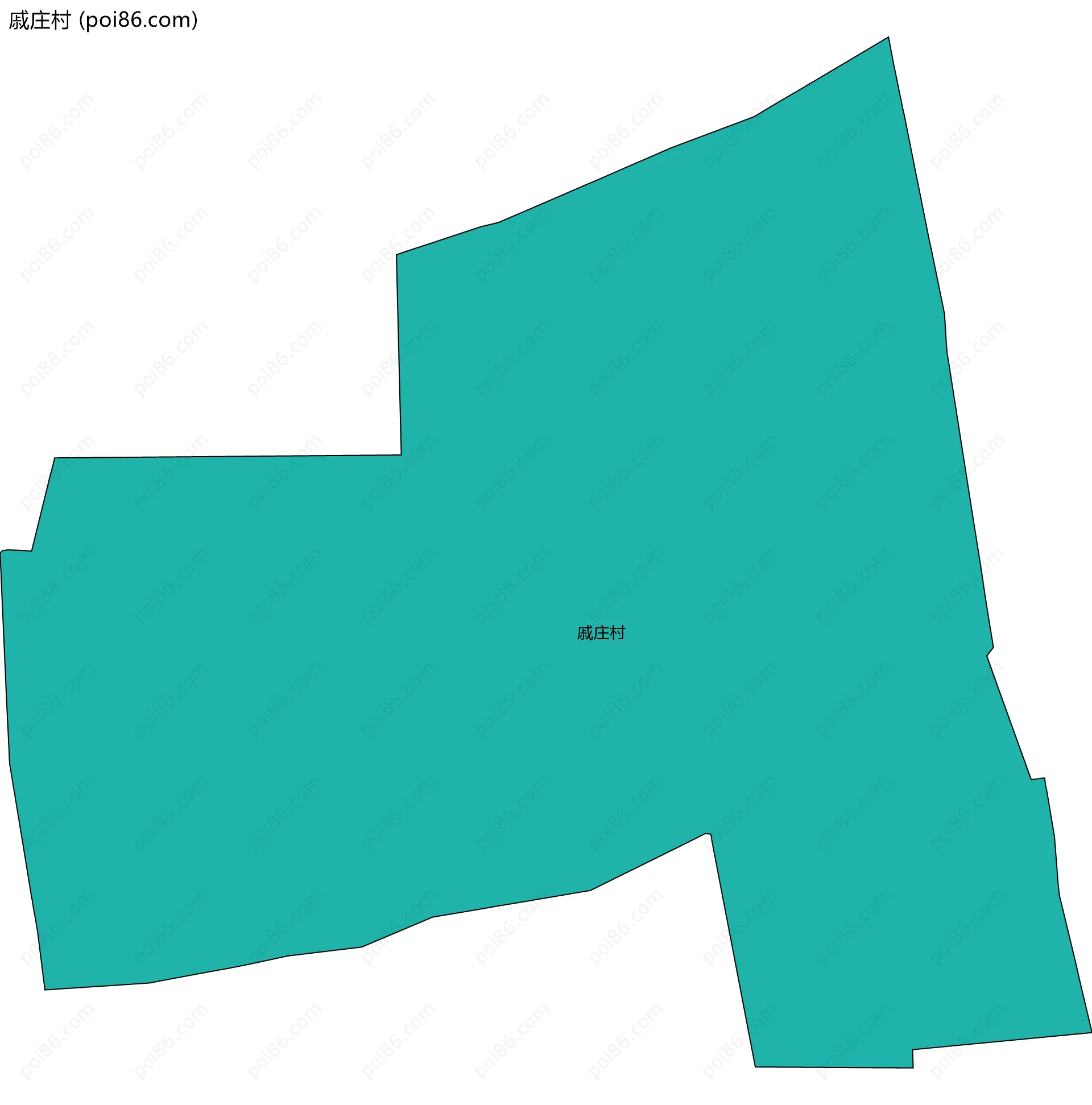 戚庄村边界地图