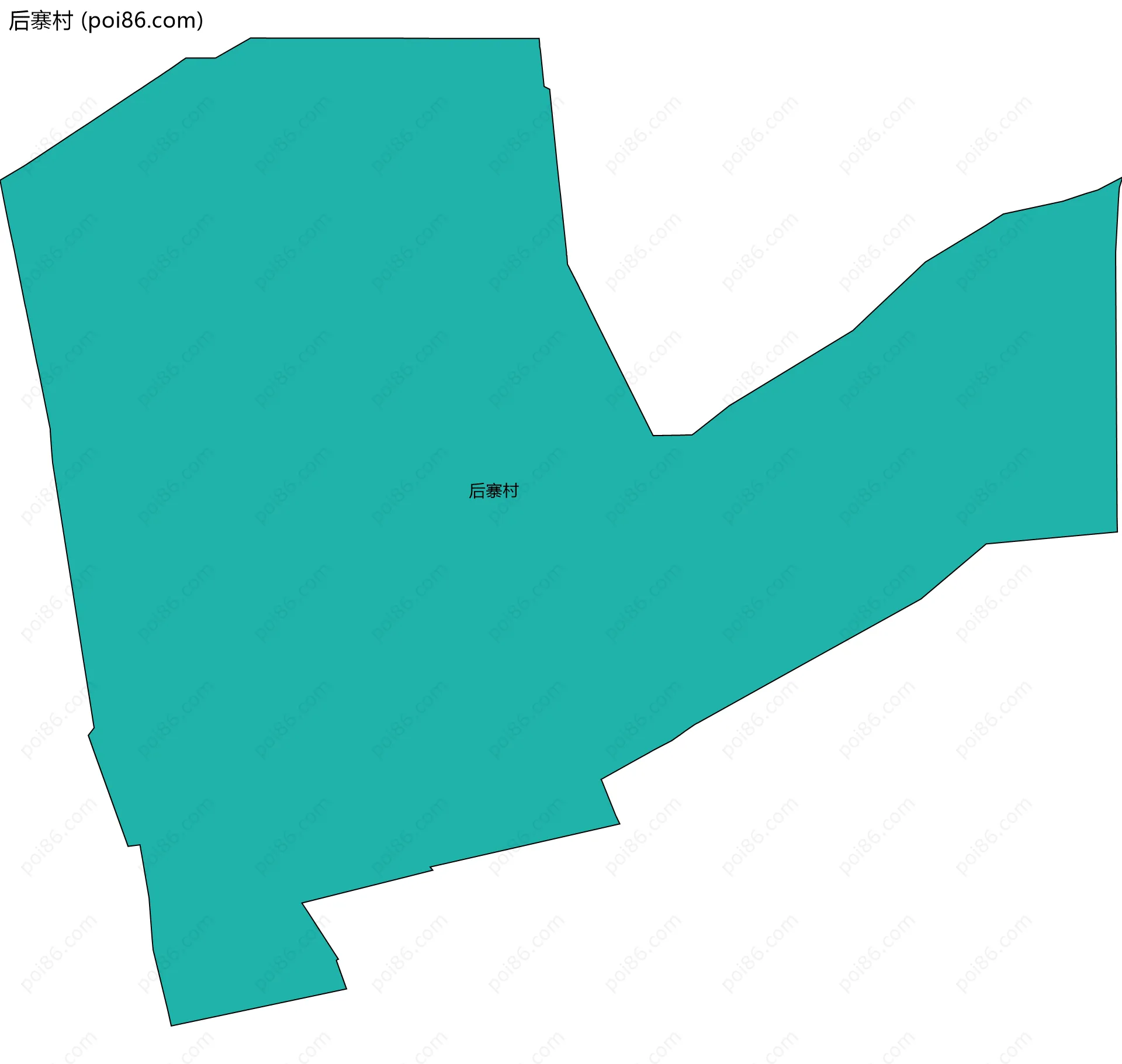 后寨村边界地图