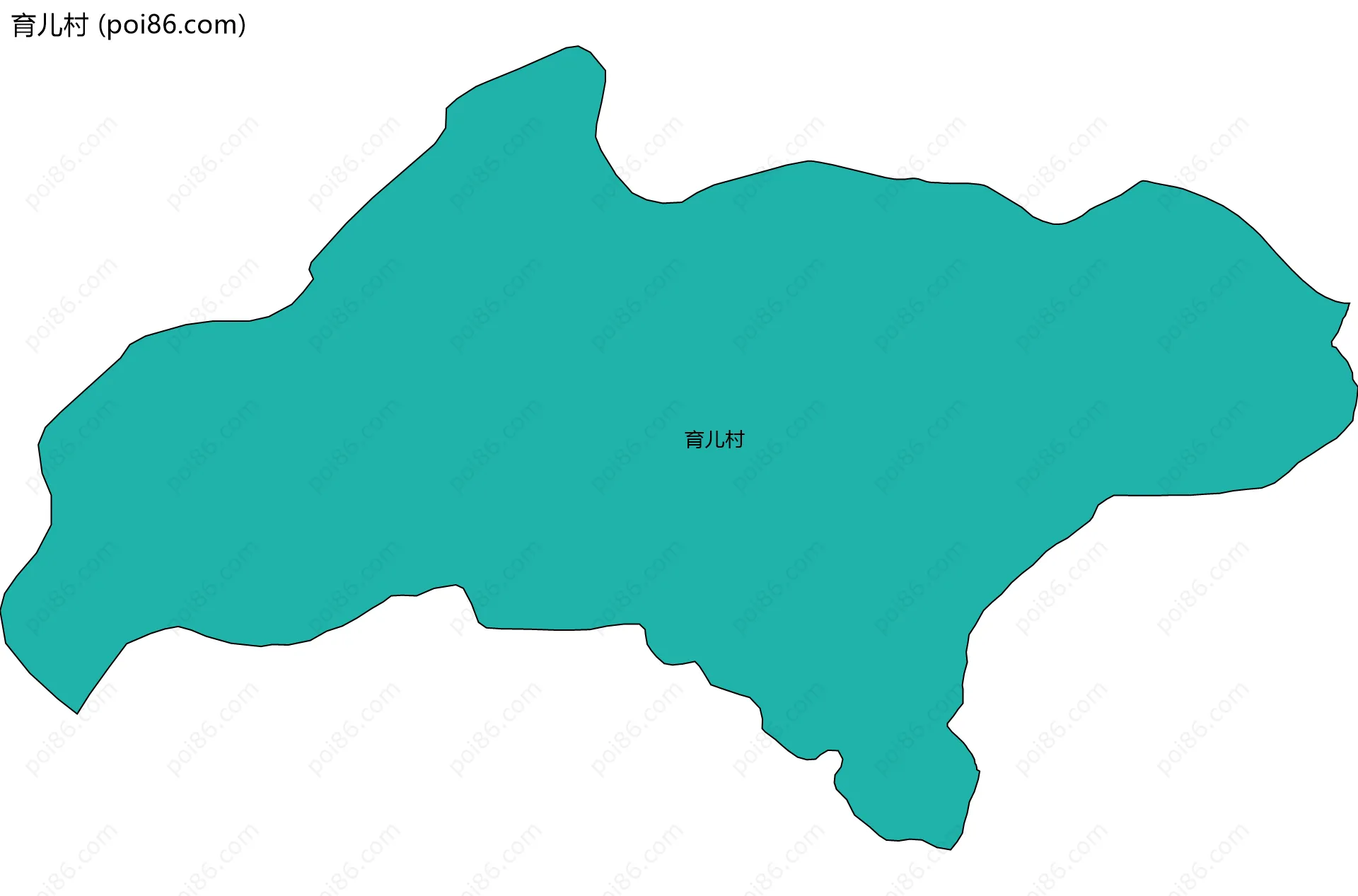 育儿村边界地图