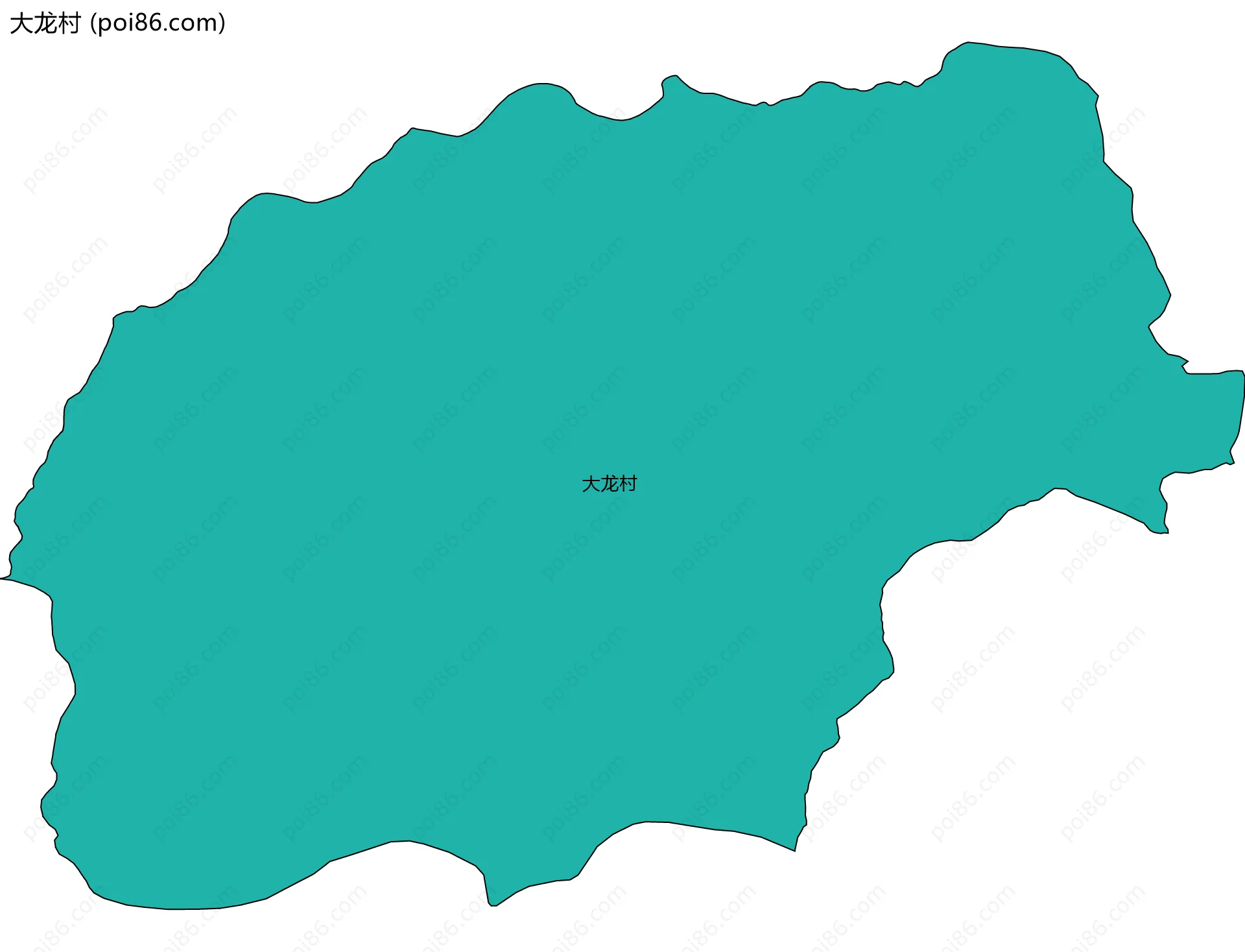 大龙村边界地图