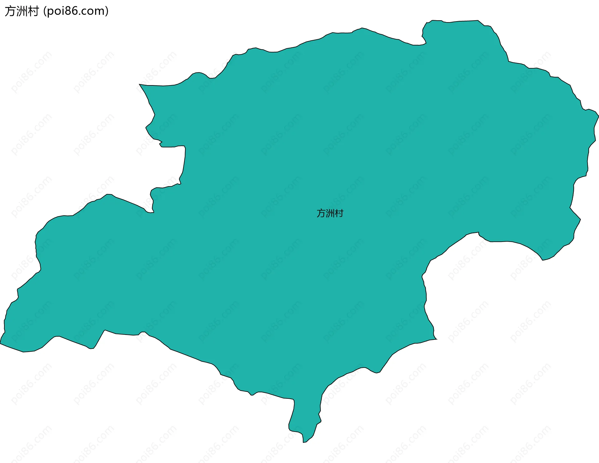 方洲村边界地图