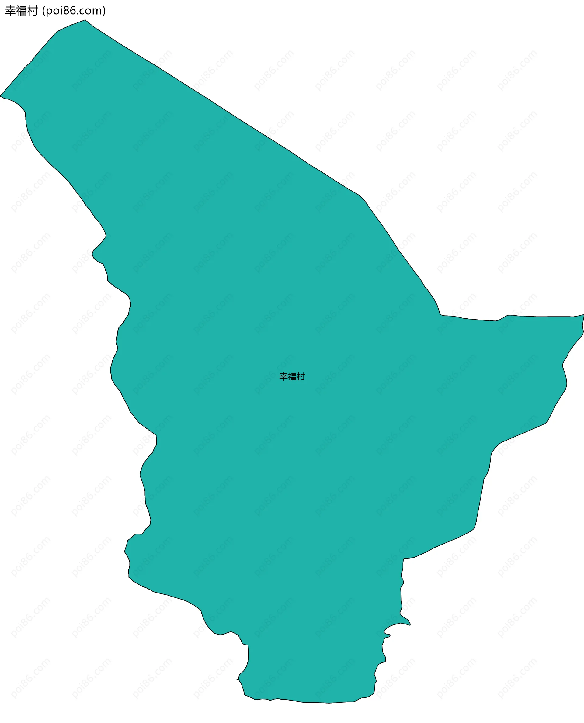 幸福村边界地图