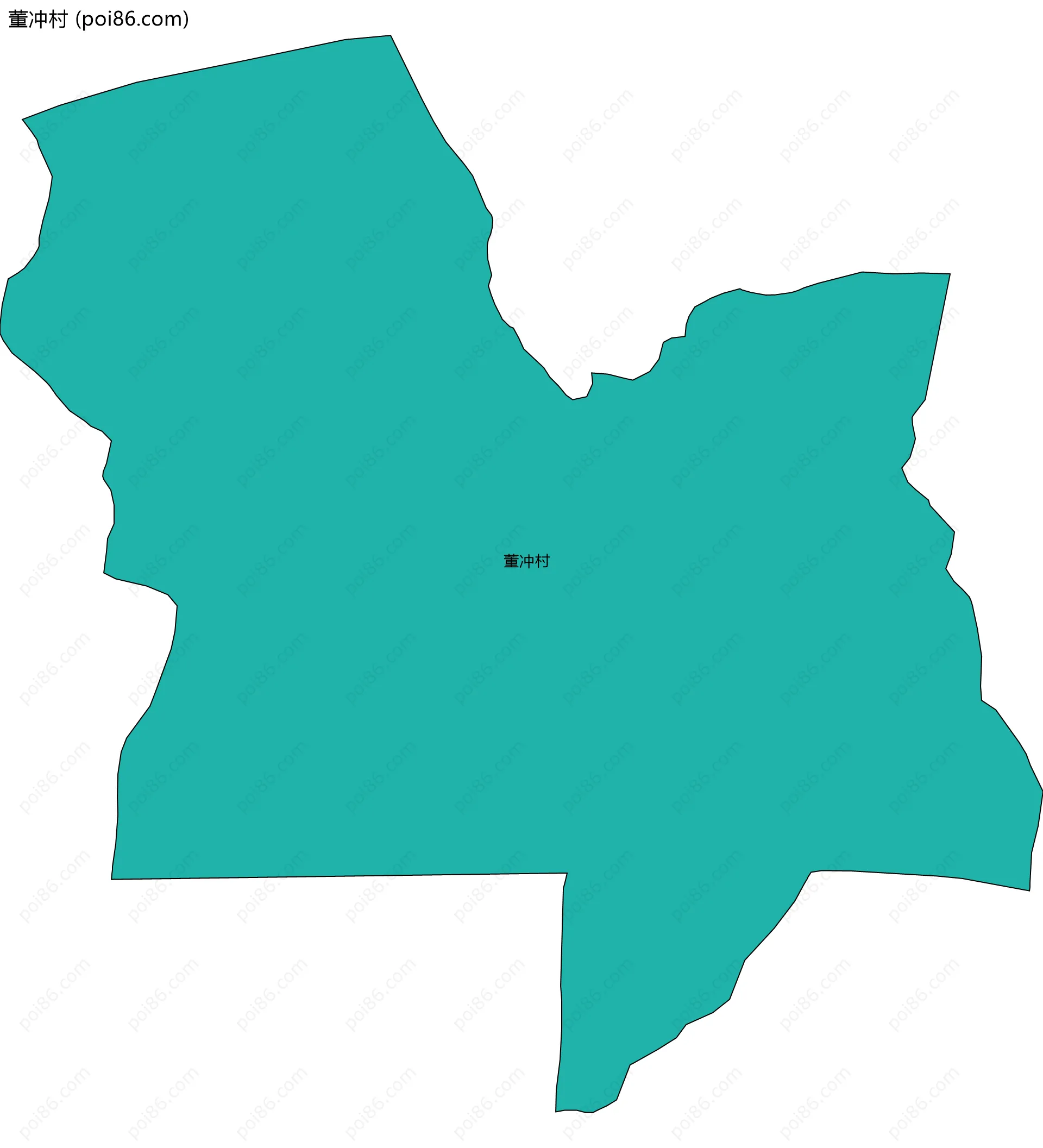 董冲村边界地图