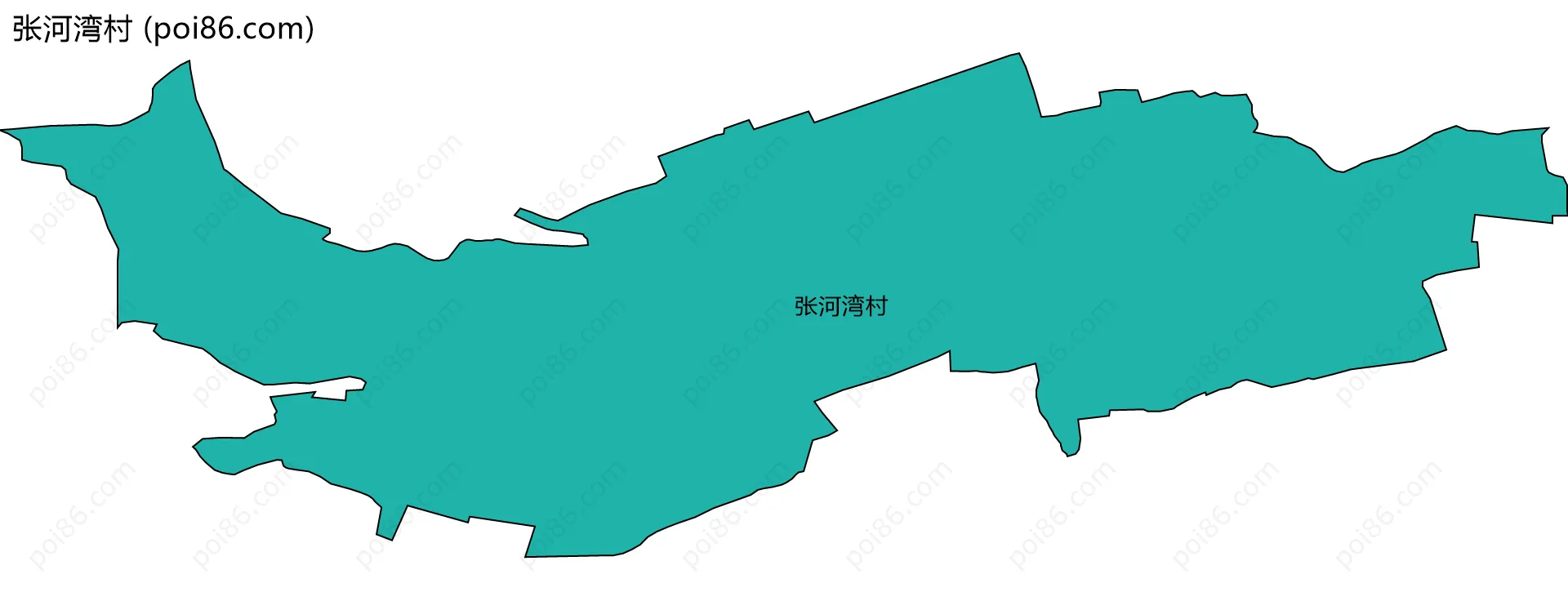 张河湾村边界地图