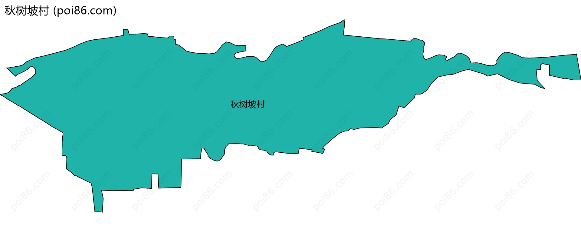 秋树坡村边界地图
