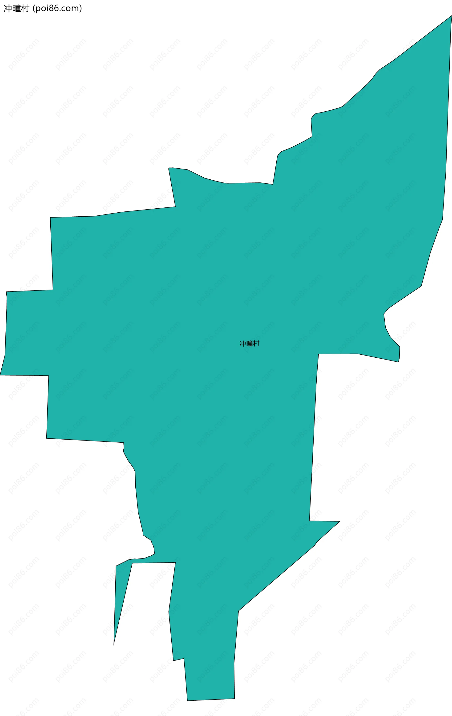 冲疃村边界地图