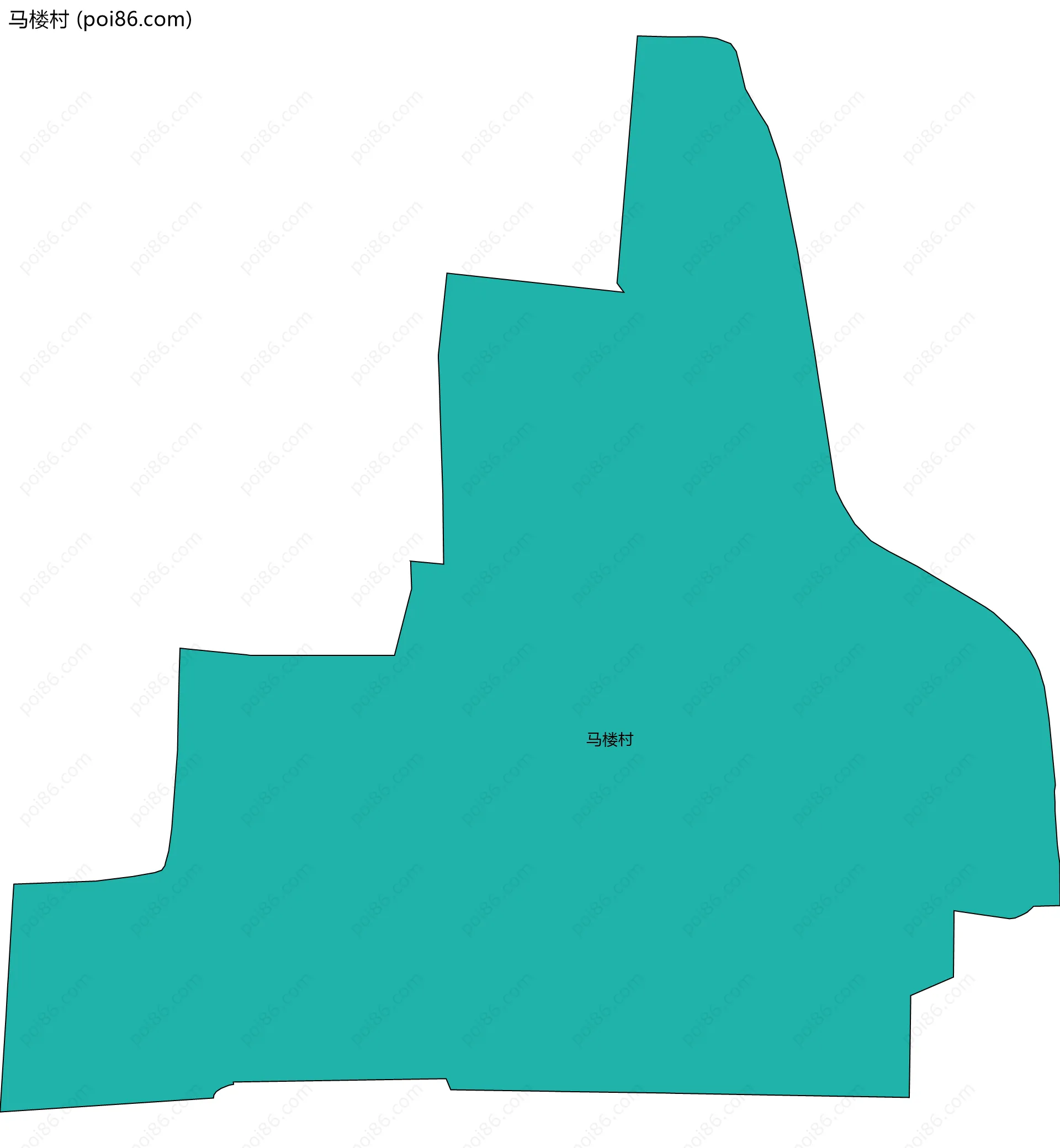马楼村边界地图
