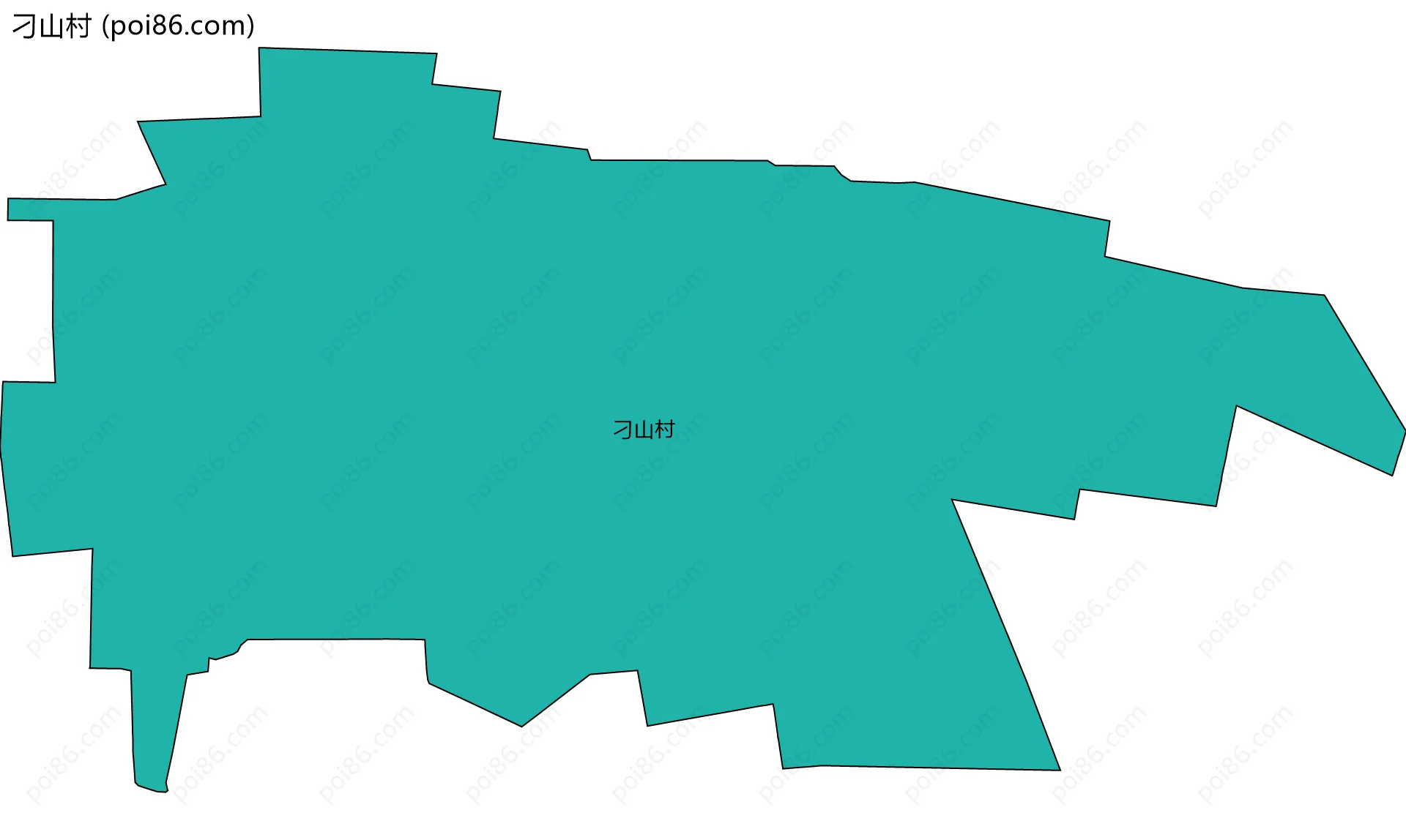 刁山村边界地图