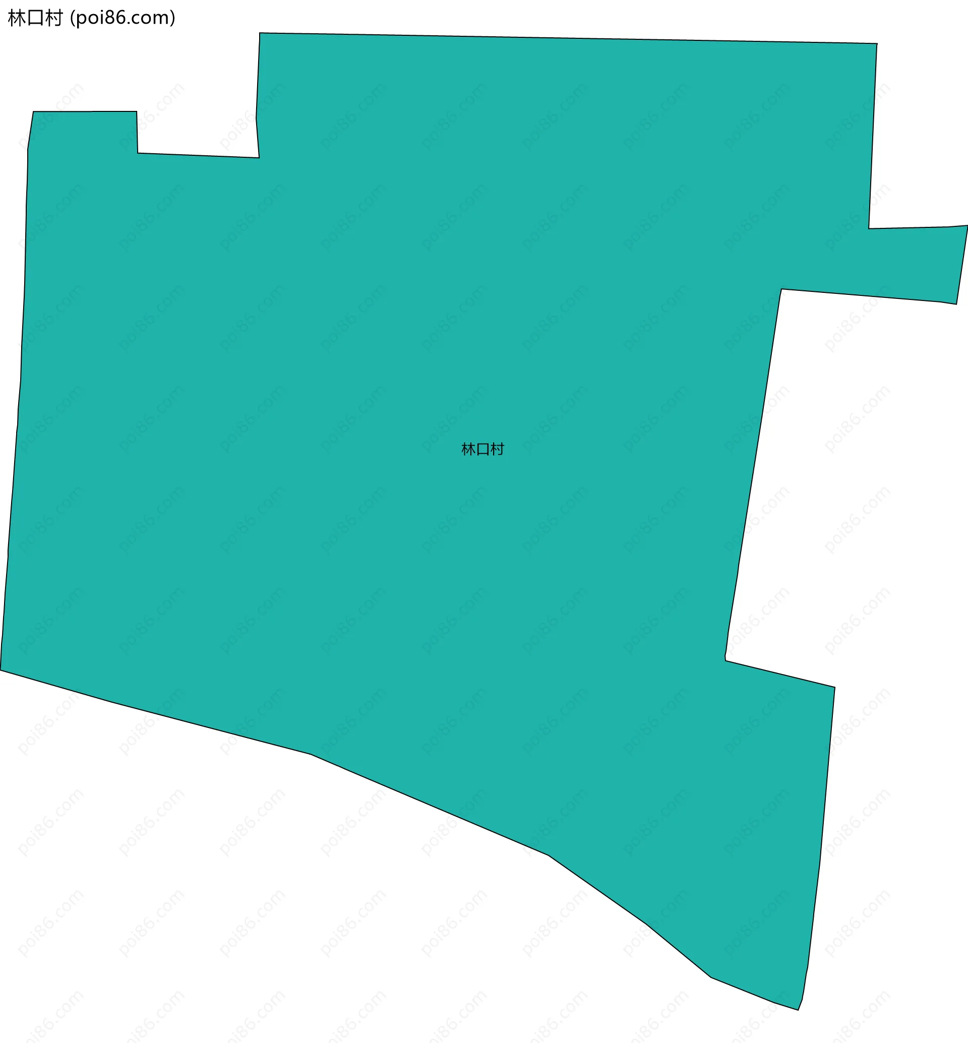 林口村边界地图