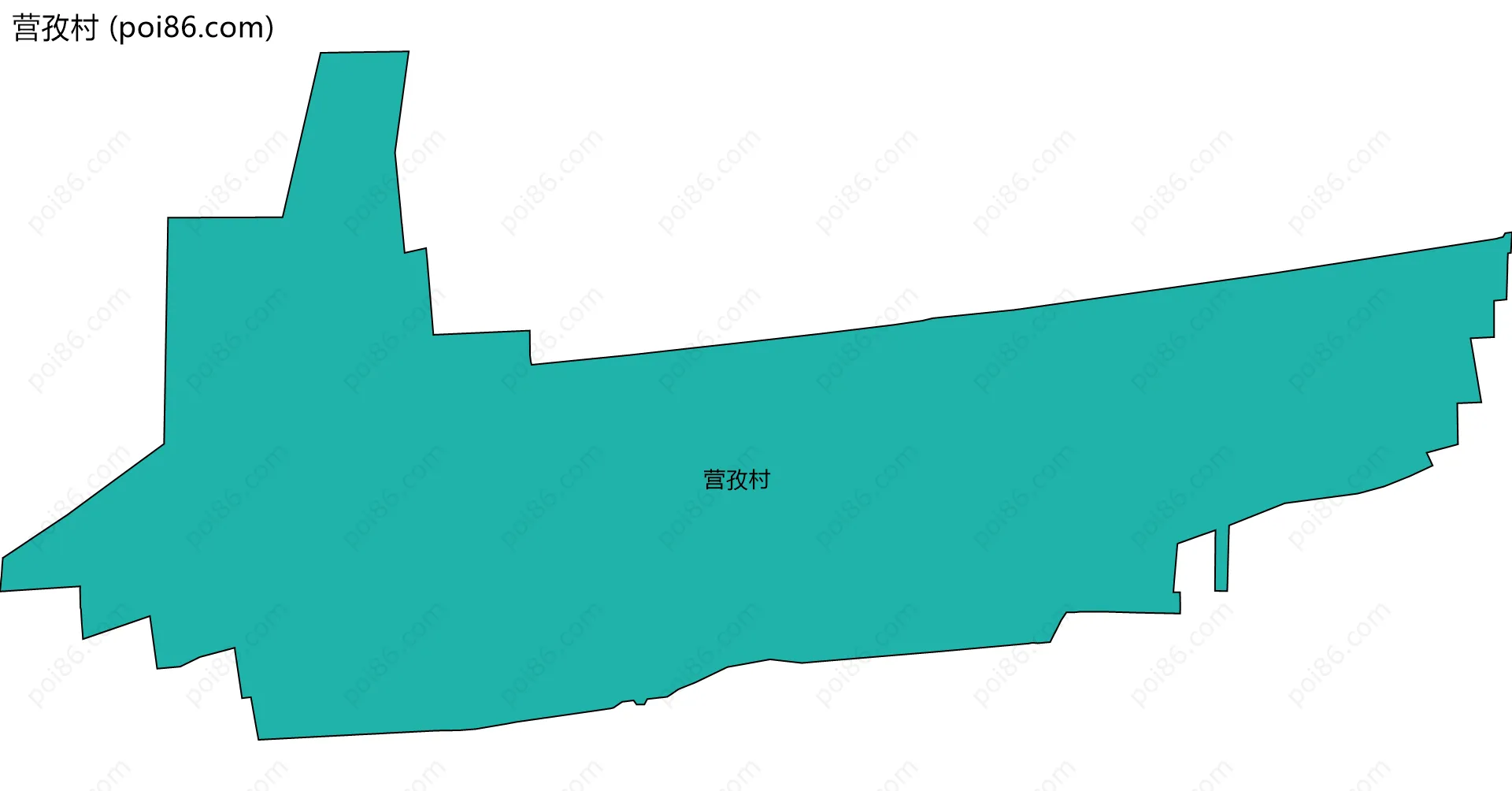 营孜村边界地图